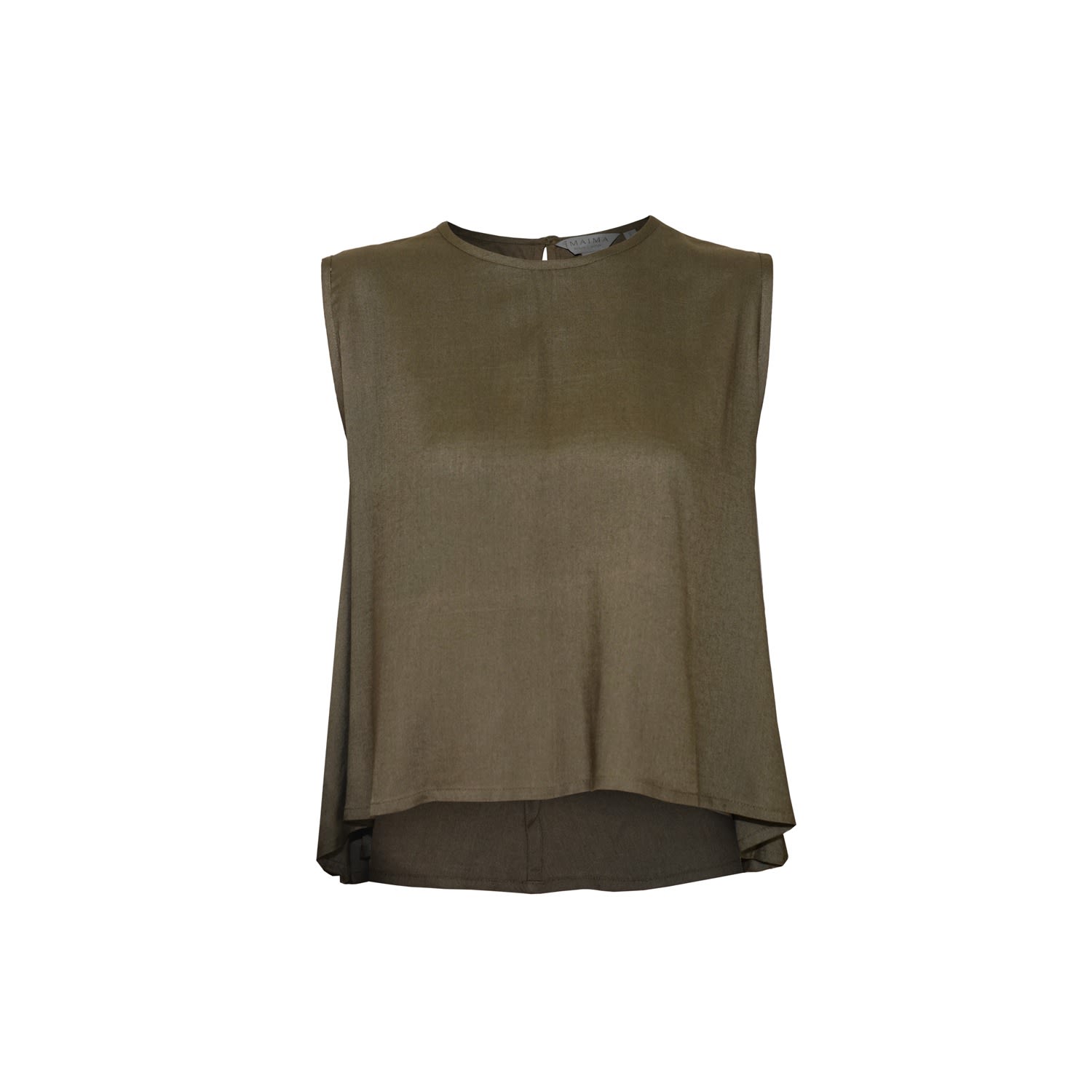 Women’s Green The Shani Swing Top With Crew Neck Extra Small Imaima