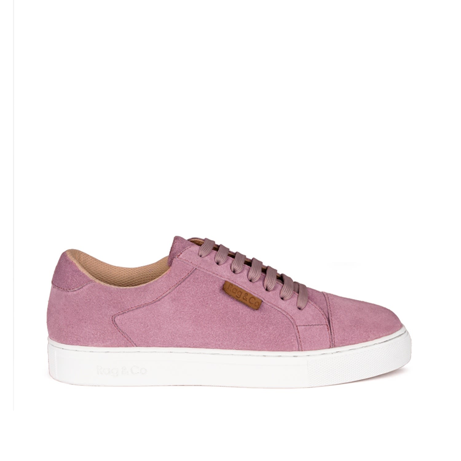 Women’s Pink / Purple Ashford Pink Fine Suede Handcrafted Sneakers 7 Uk Rag & Co.