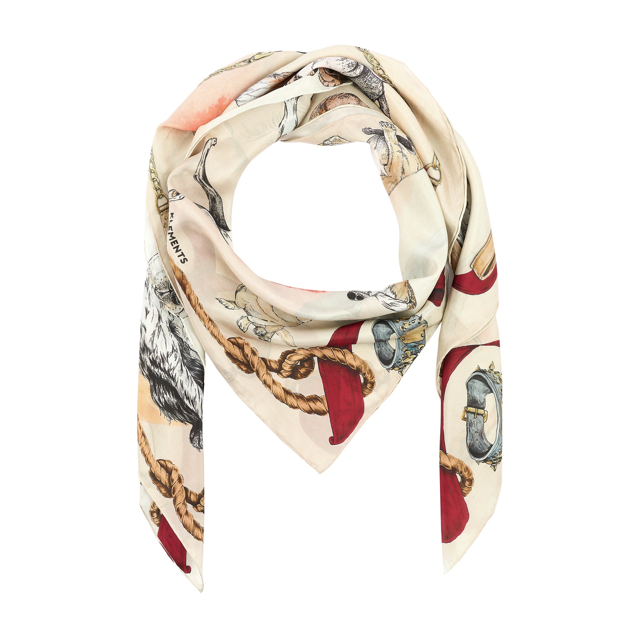 Klements Women's Good Boy Silk Giant Scarf In Neutral