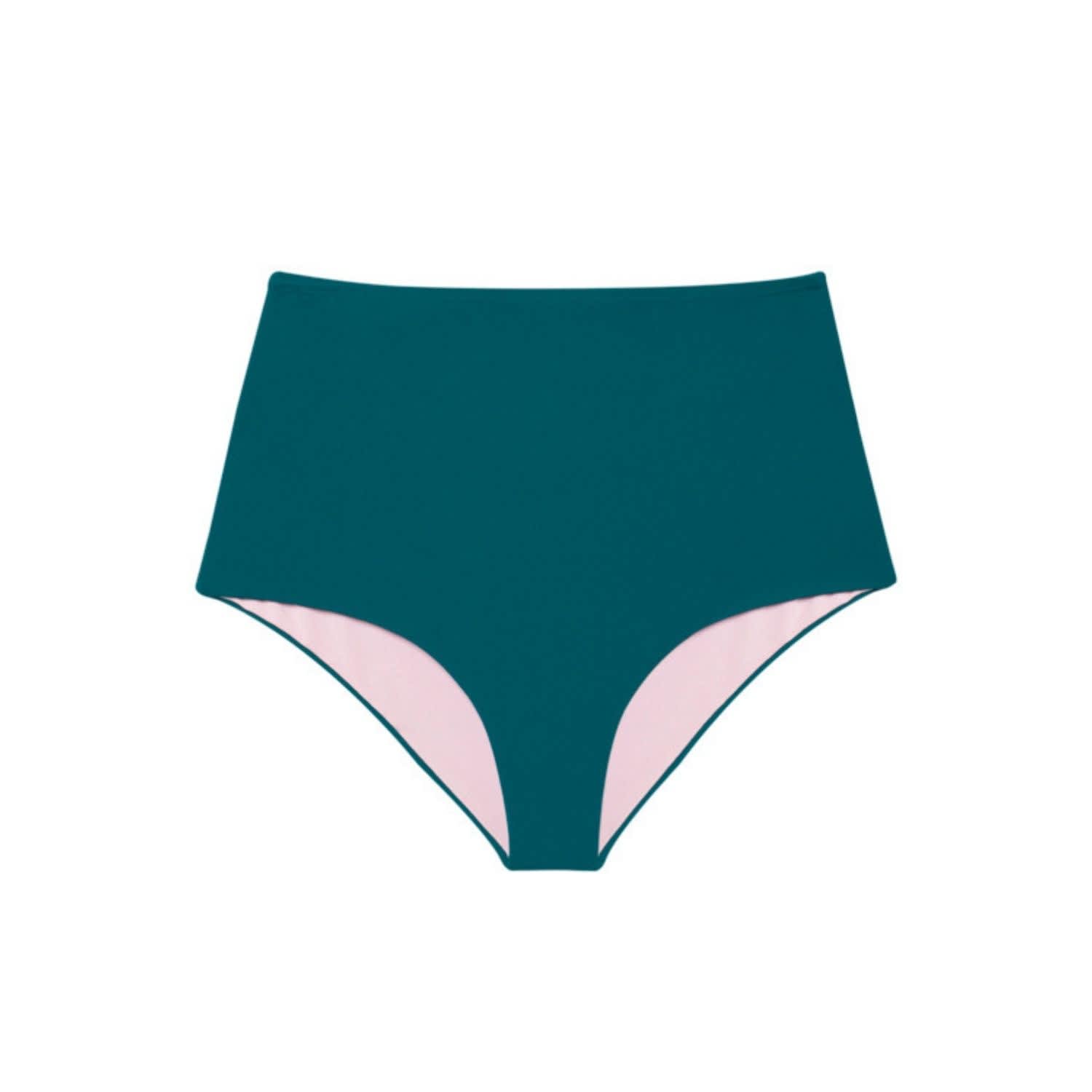 teal high waisted bikini