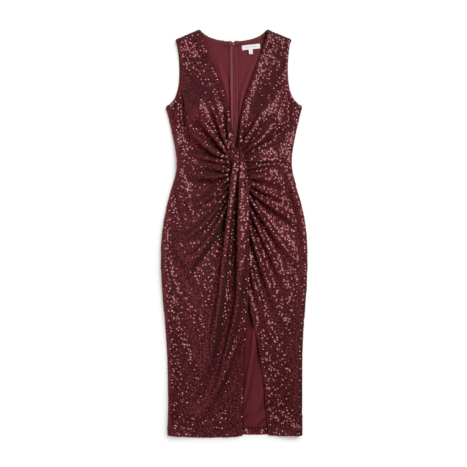 plunge sequin midi dress Chi Chi London Women's Plunge Sequin Wrap Midi Dress in Black 8
