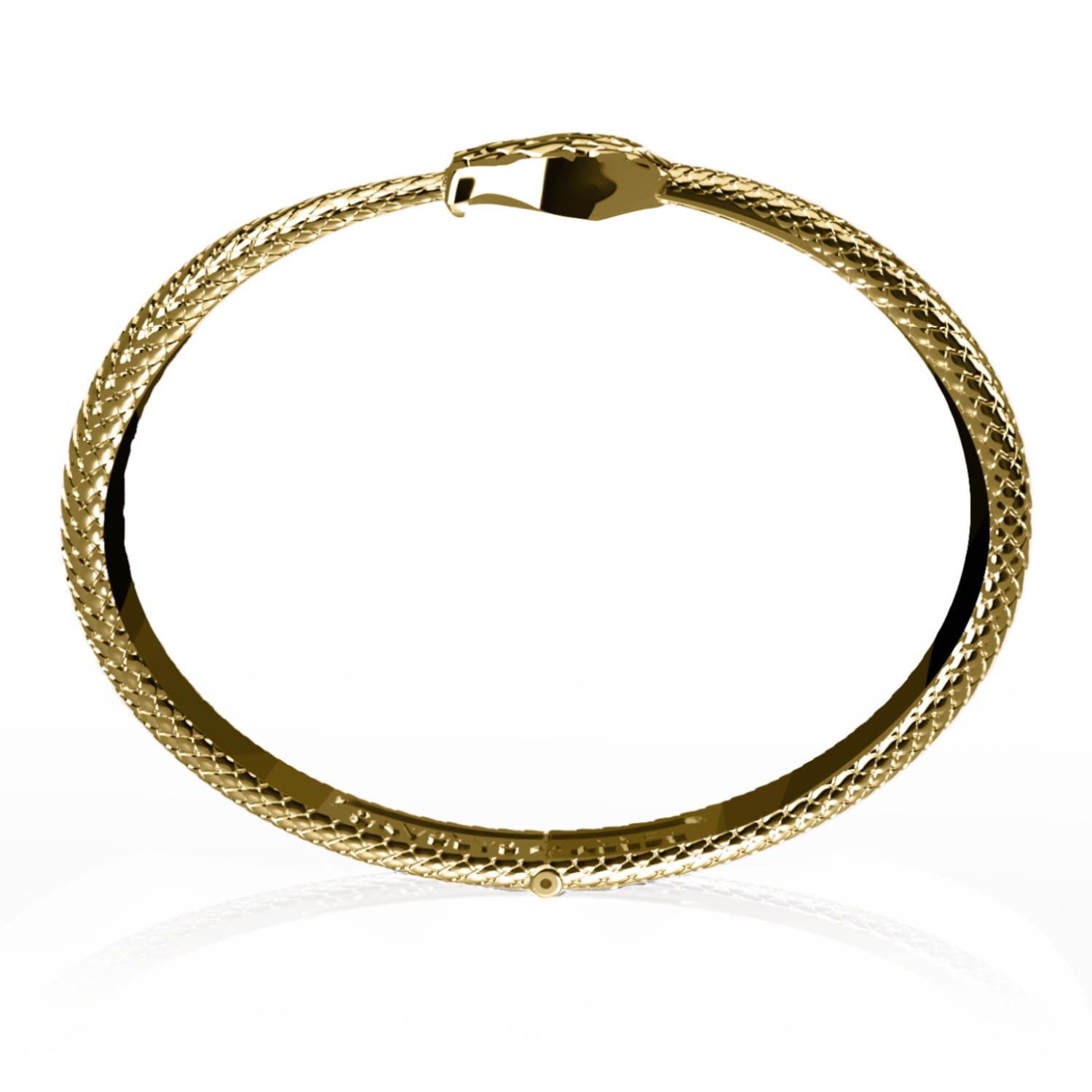 Perry Gargano The Ouroboros Snake Cuff - Gold Brass Mens