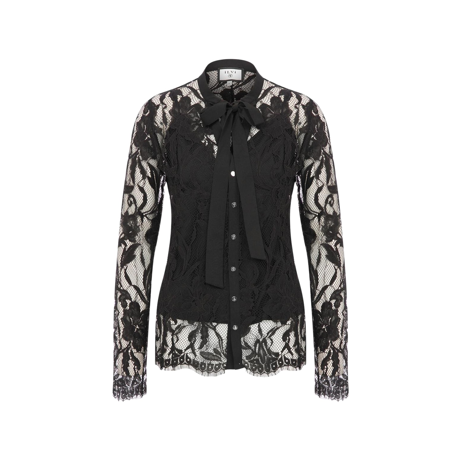 Ilvi Narciso Black Women's Lace Shirt In Black