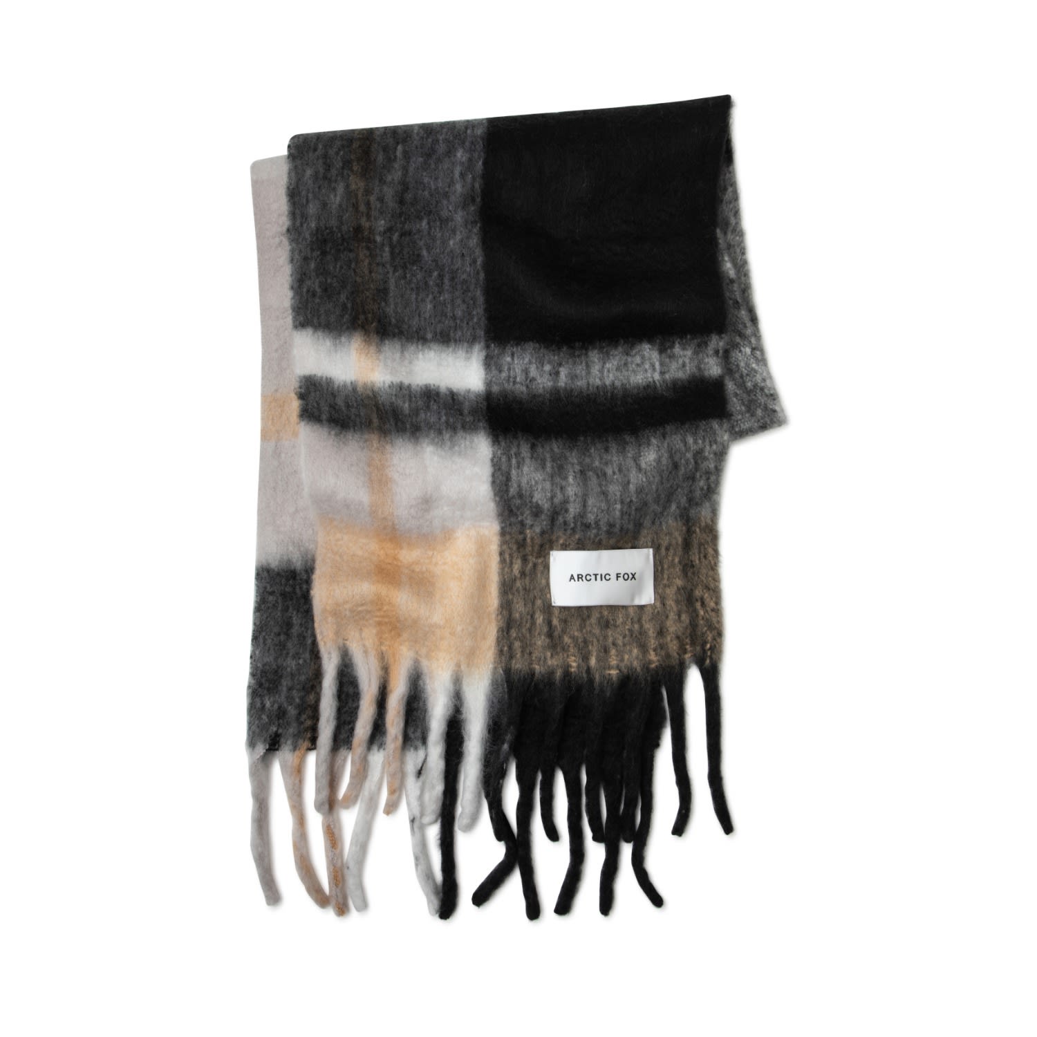 Arctic Fox & Co. Recycled Scarf In Black/white
