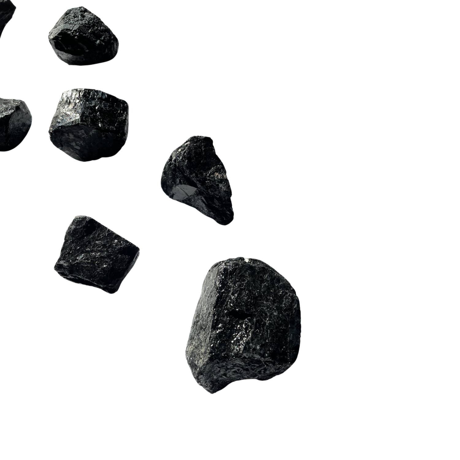 Lemuria Store New Smooth Black Tourmaline In Black