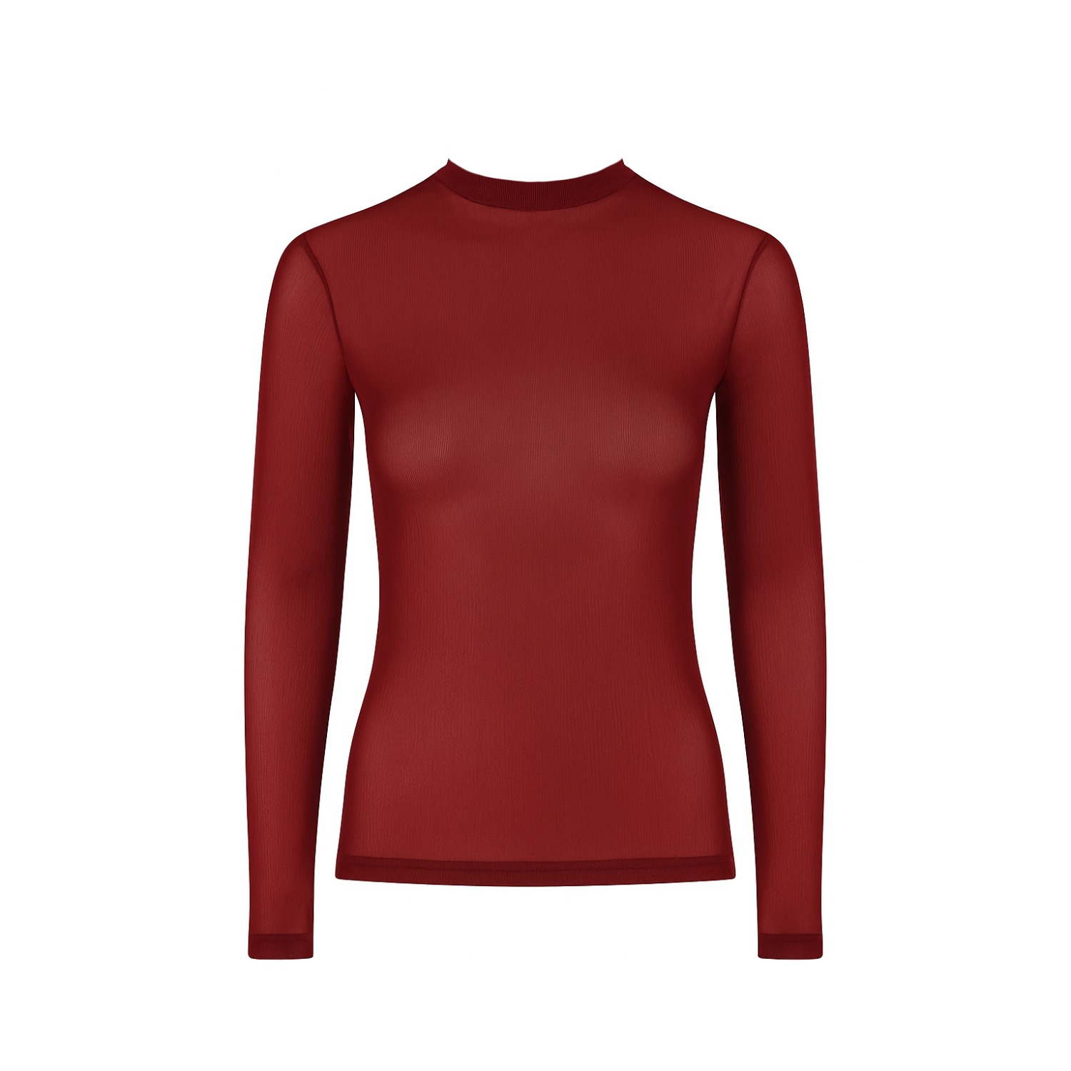 Balou Women's Translucent Fitted Top Red In Red