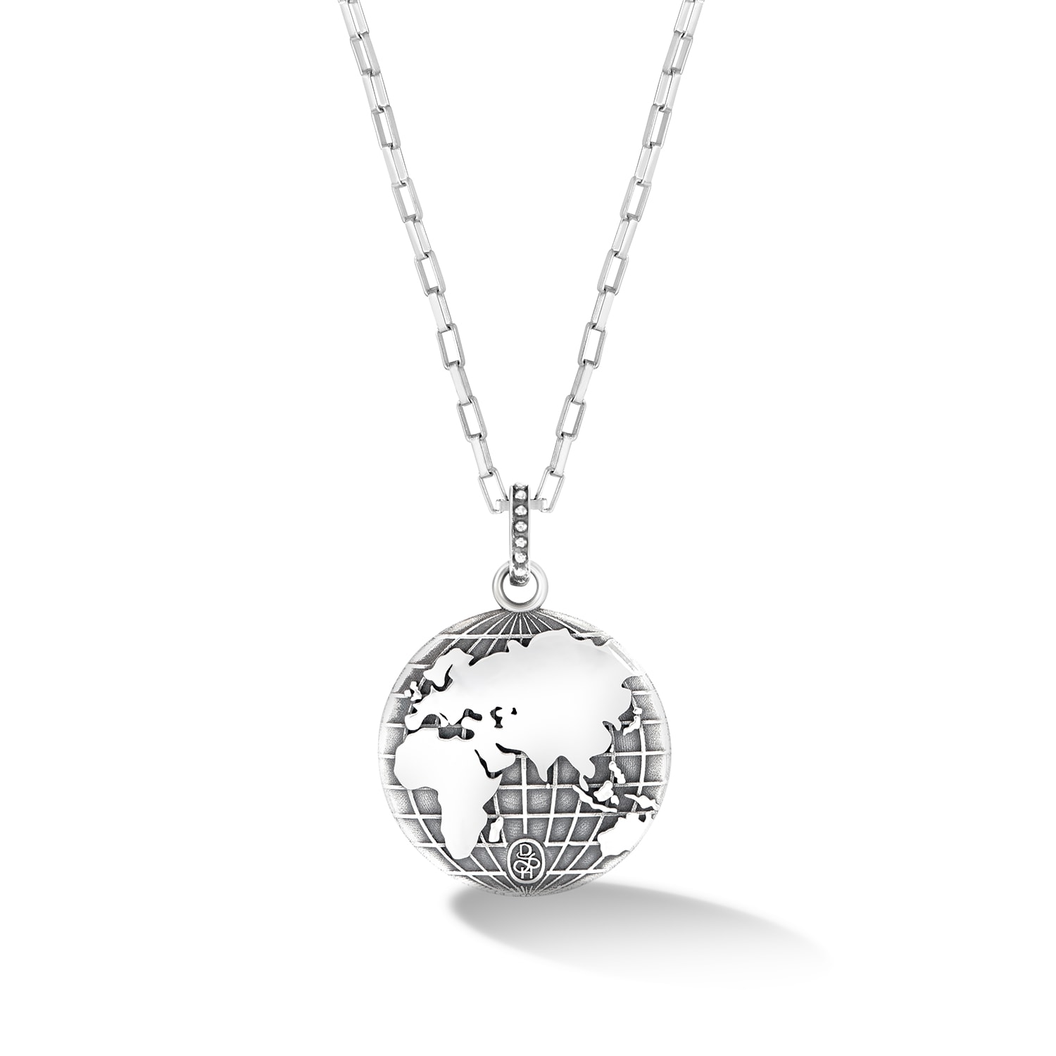 Men’s One World Talisman Necklace In Sterling Silver Dower & Hall