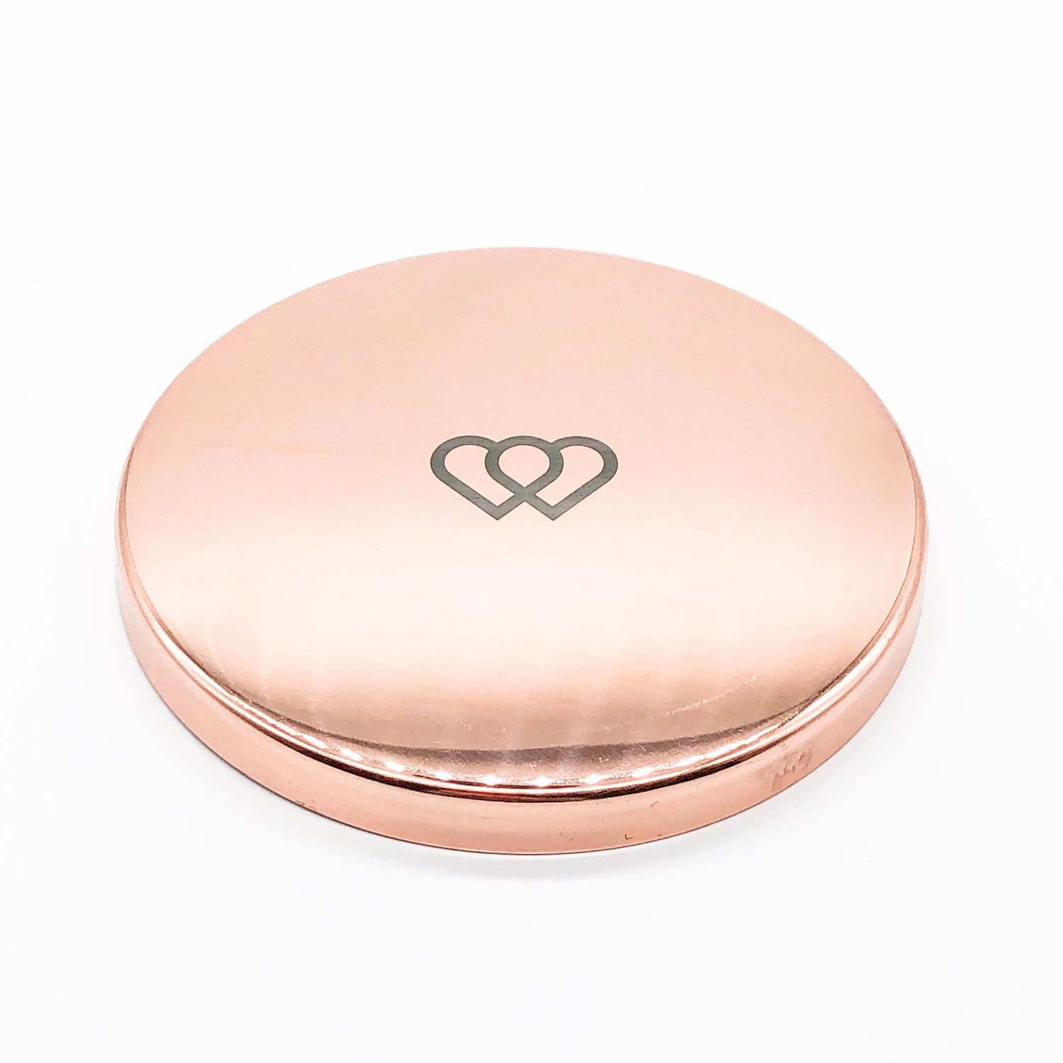 The Universal Soul Company Luxury Engraved Rose Gold Tone Single Wick Candle Lid In Rose Gold