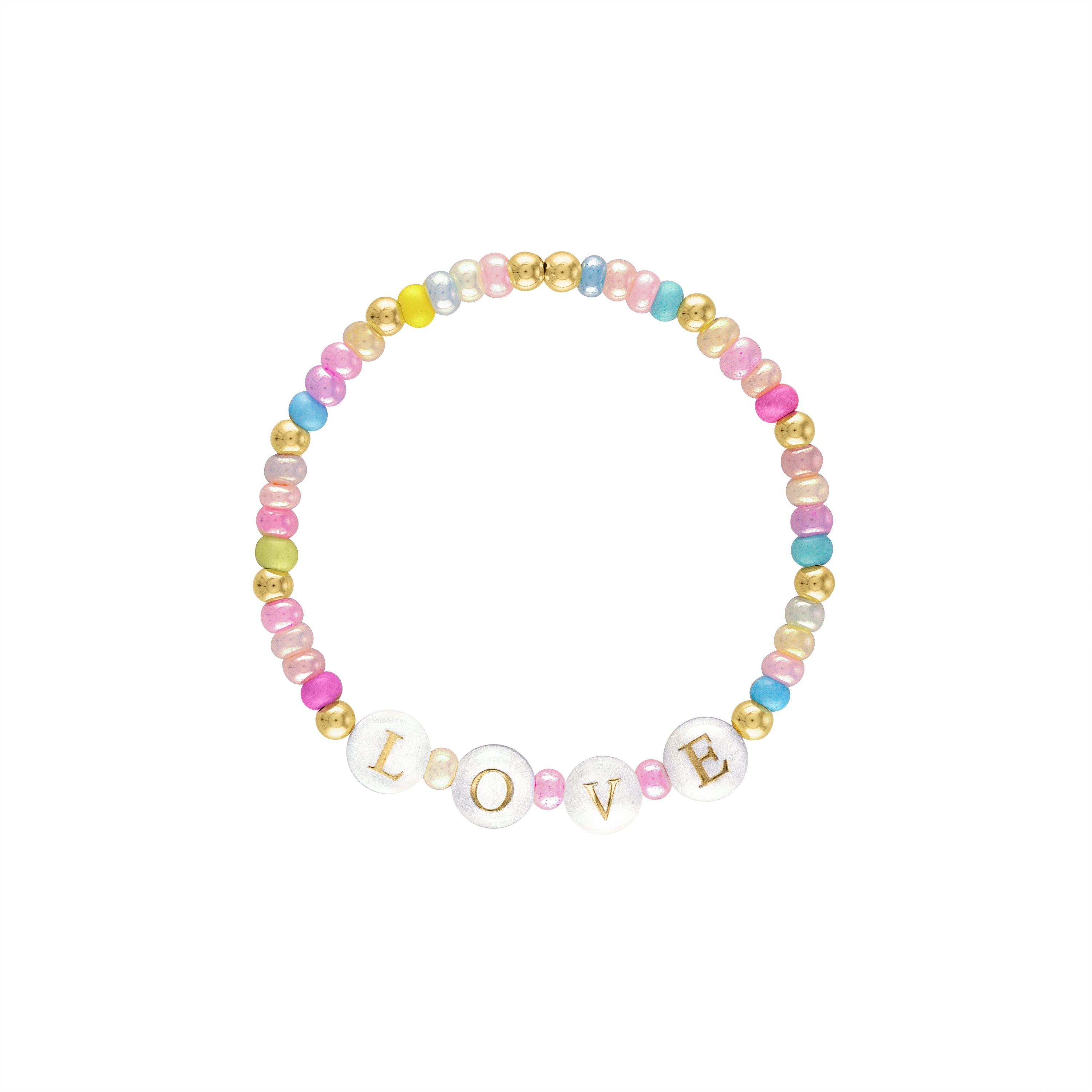 Women’s Love Pearl Pastel Beaded Bracelet Olivia Le