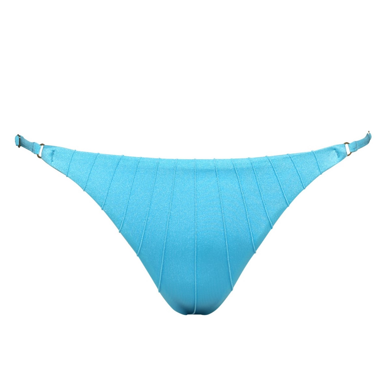 Women’s Baby Blue Coquillage Bikini Bottom Large Noire Swimwear