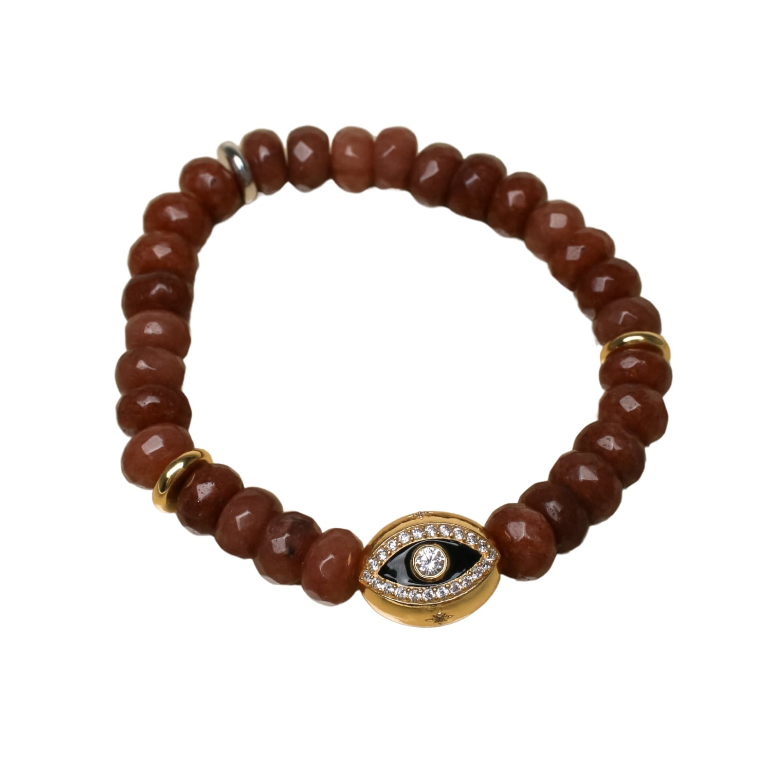 Myaleph Women's Gold / Black / Brown Leah Bracelets - Caramel
