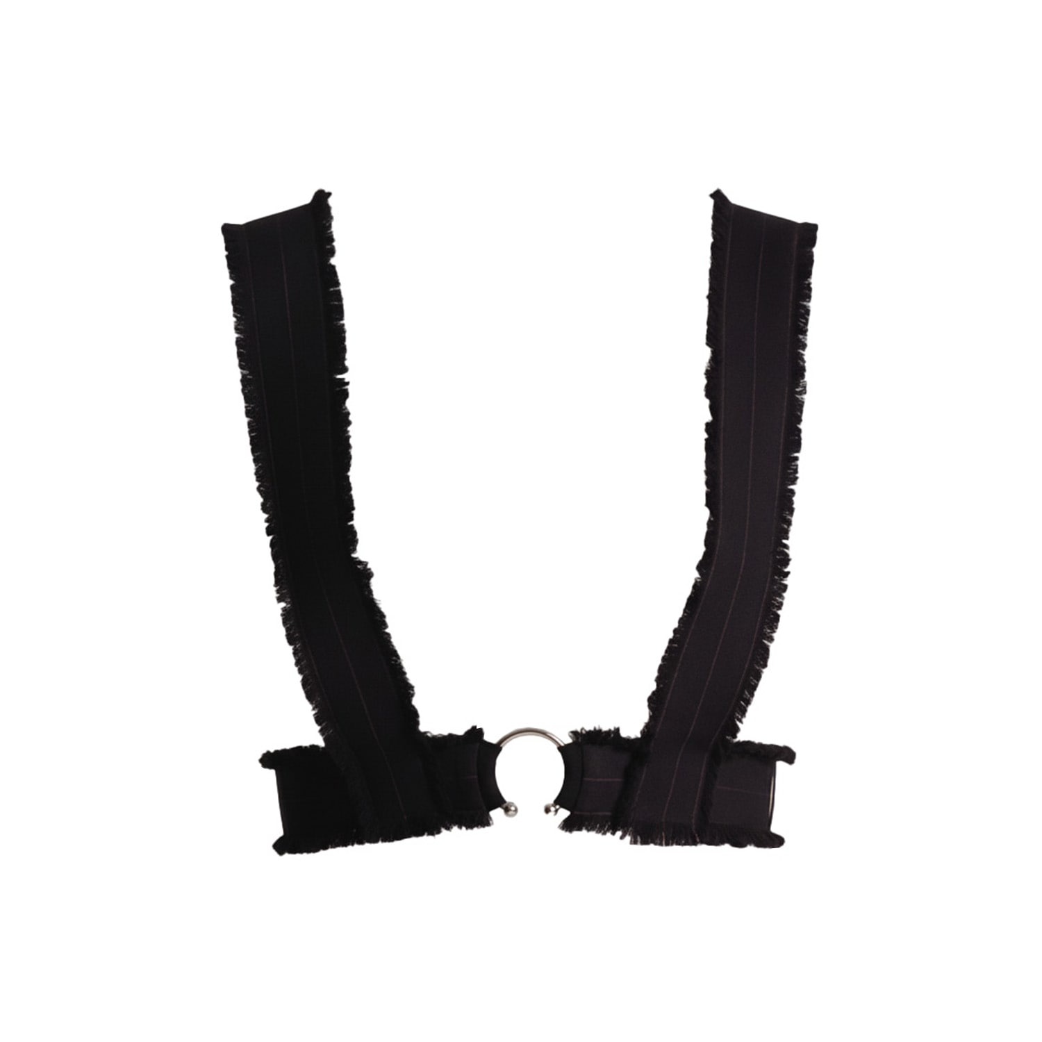 Men's Black / Red Hand-Frayed Harness | Medium | Salteye Studio