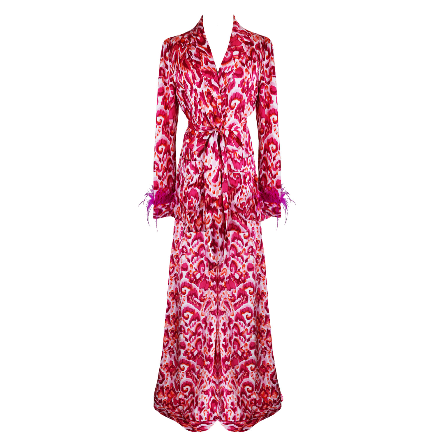 Ak Royalty Resortwear Pink / Purple French Riviera Set Fuchsia
