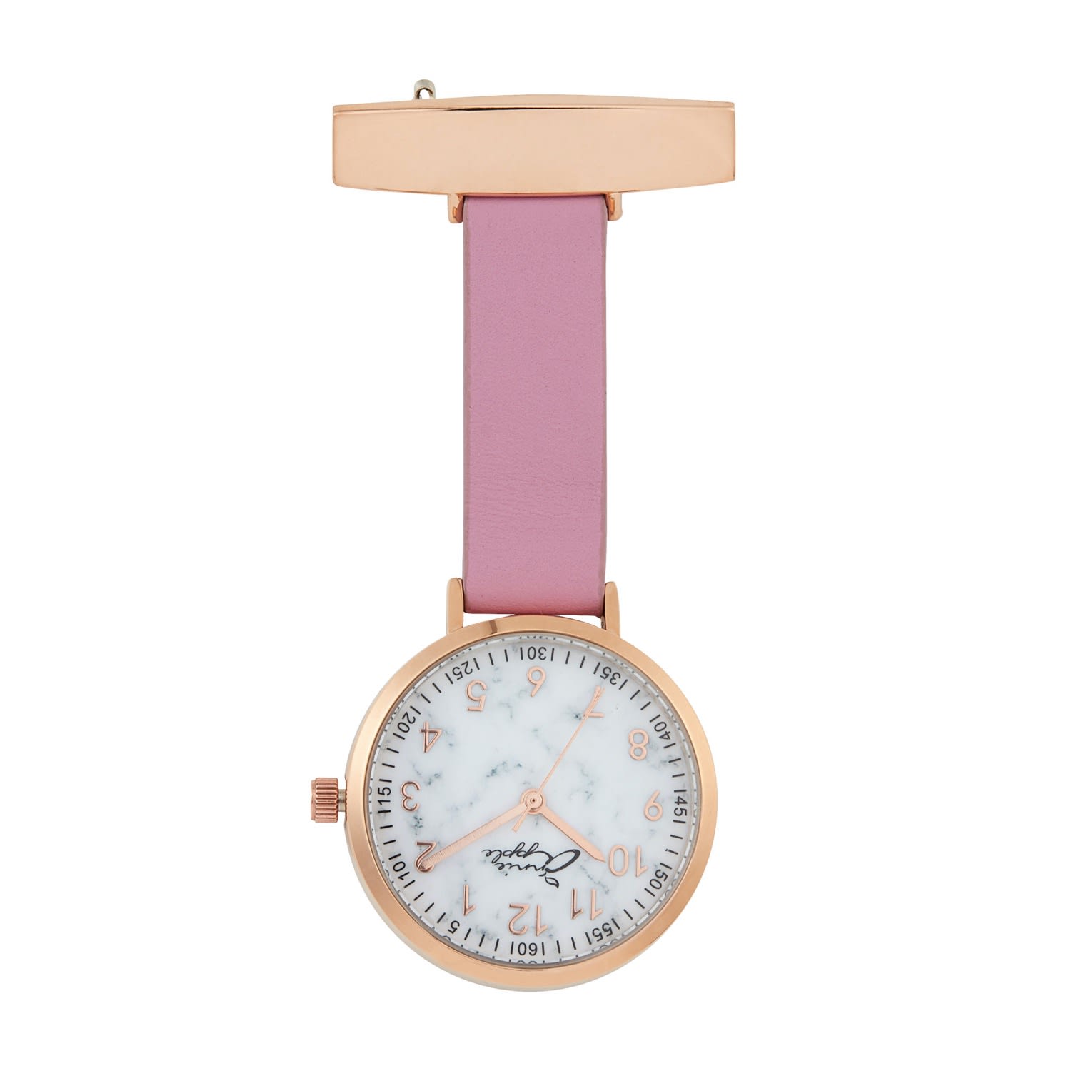 Women’s Pink / Purple Annie Apple Meraki Rose Gold Marble Pink Leather Fob 35 Bermuda Watch Company