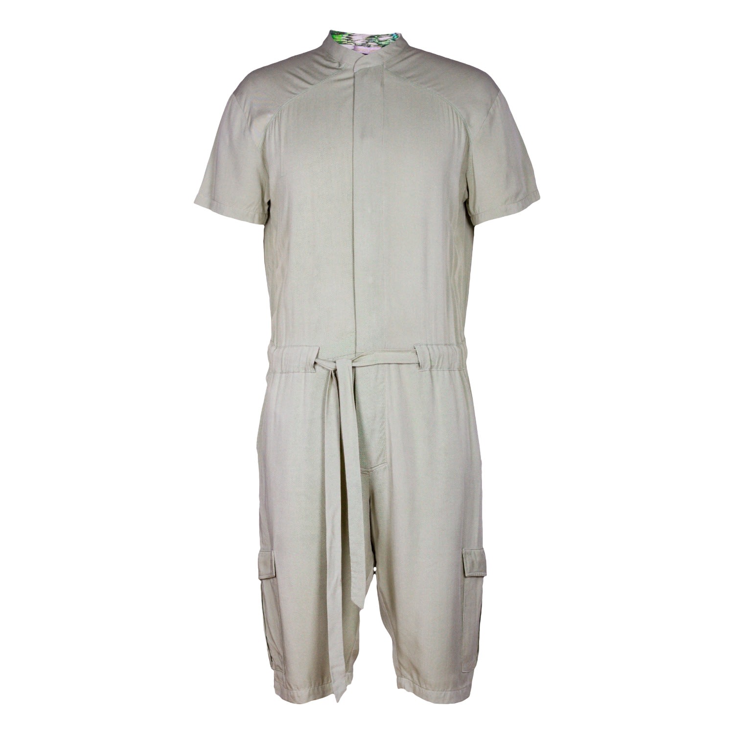 Carlton Jones Women's Green Her Cargo Romper In Green