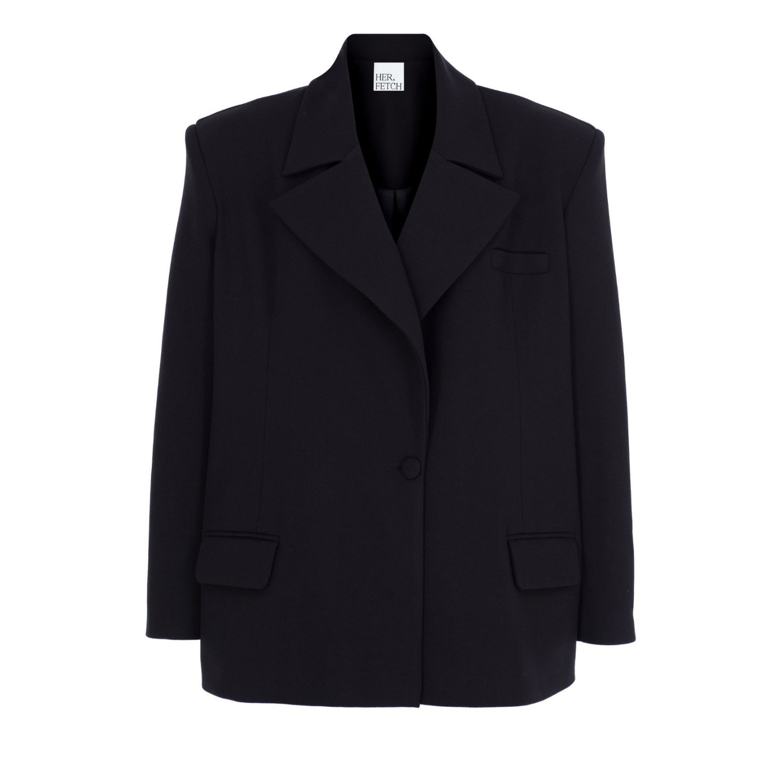 Women's Oversize Vb Jacket-Black | S/M | Herfetch