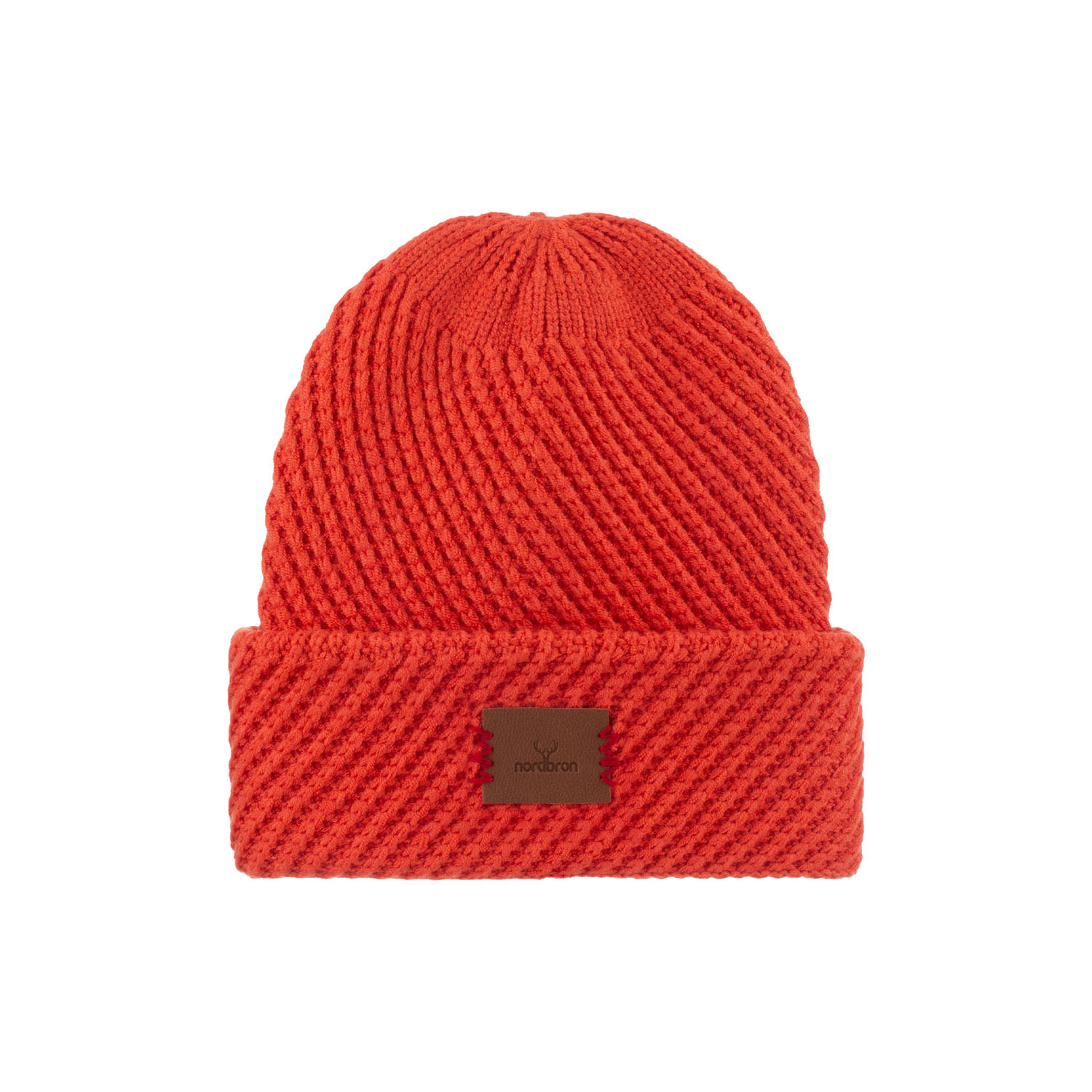 Nordbron Women's Red Ruqy Coral Beanie