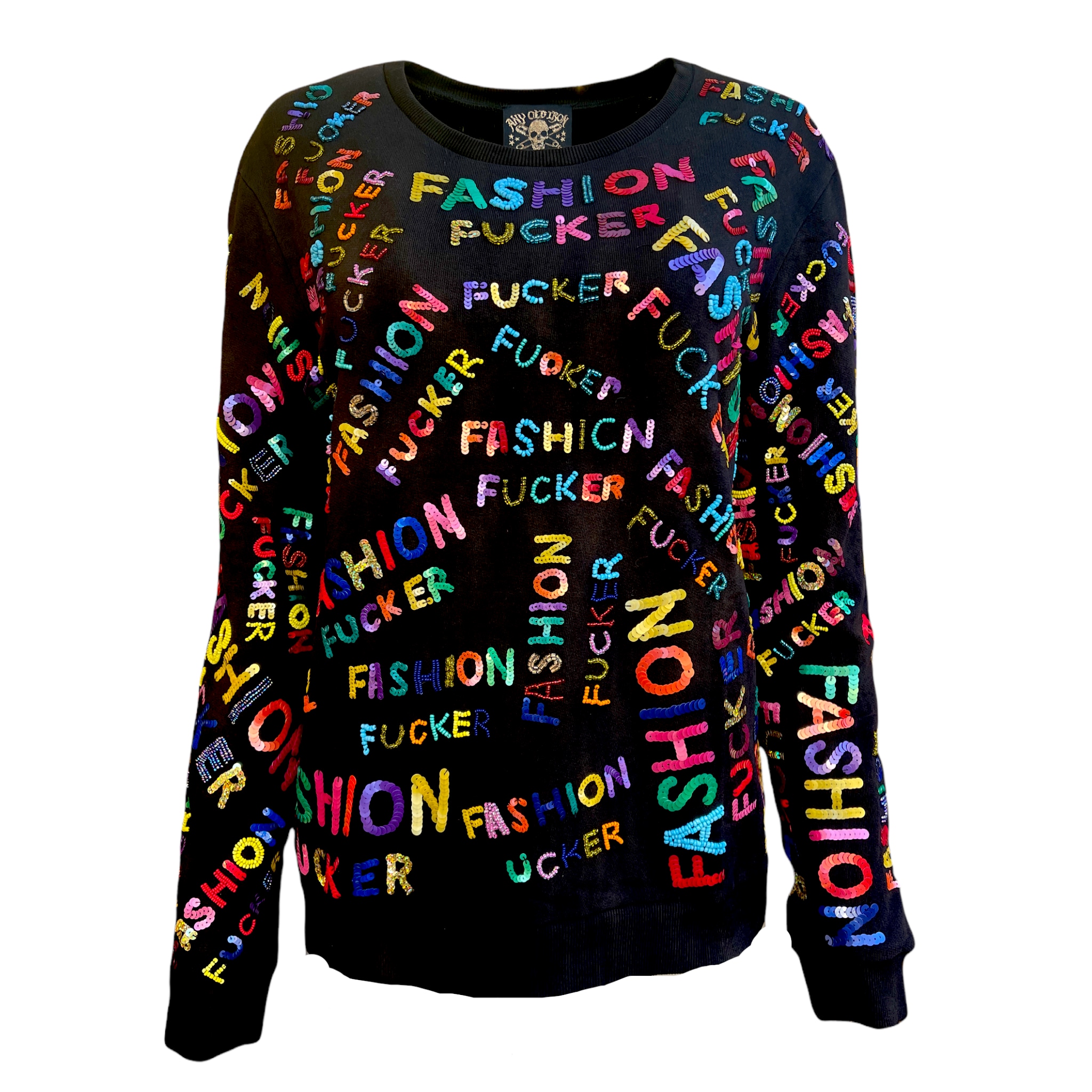 Women’s Black Any Old Iron Mens Ff Sweatshirt Ltd Edition S