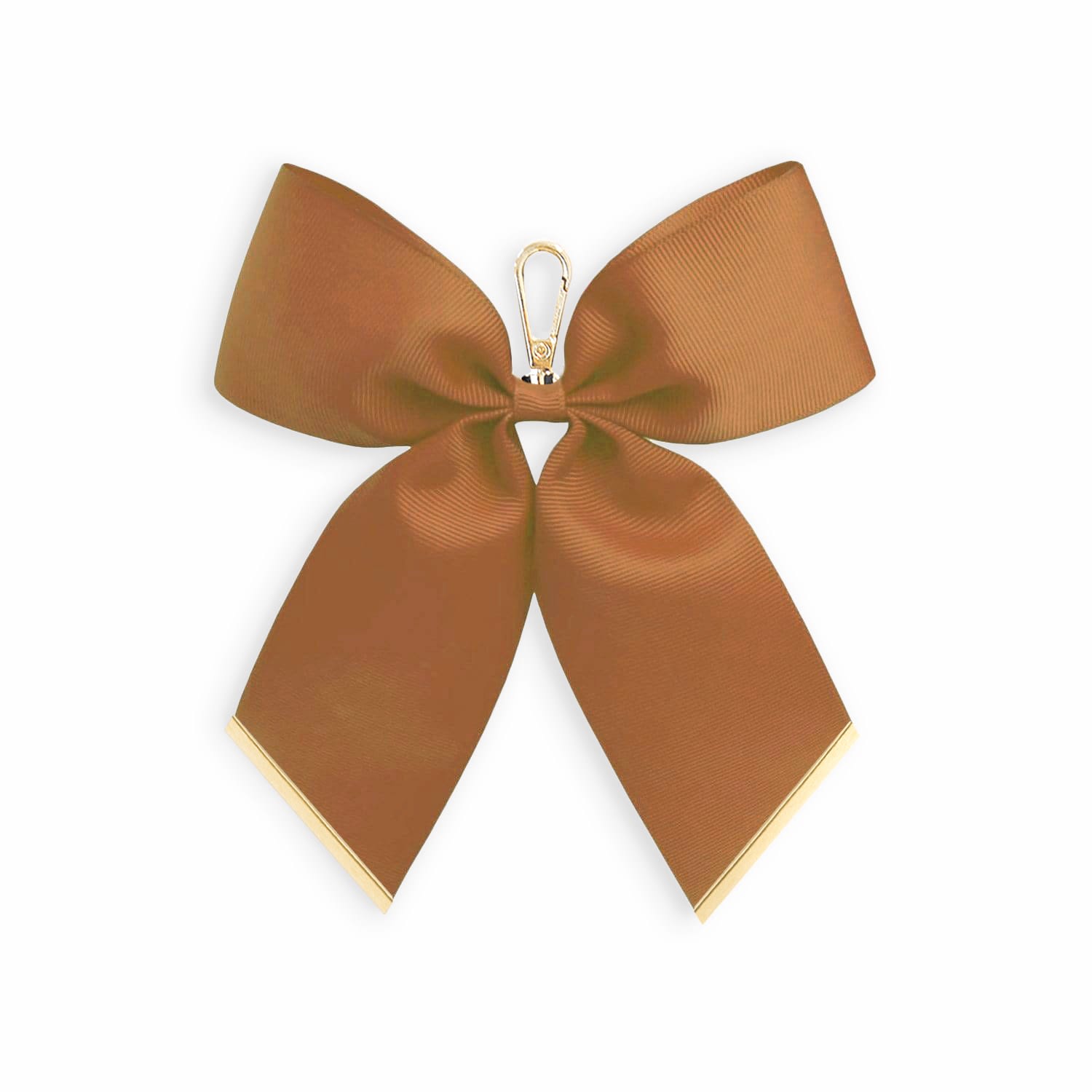 Brown Eloise Bow Keyring - Tan Jlr London