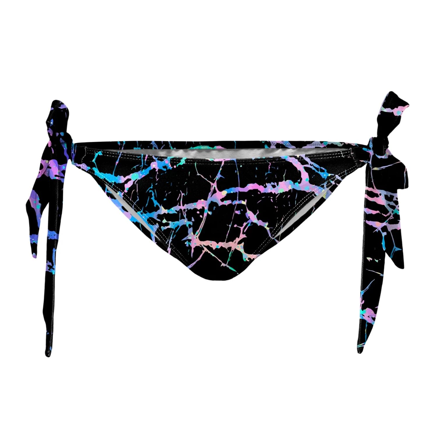 Aloha From Deer Women's Black Nocturnal Glow Bikini Bows Bottom In Black