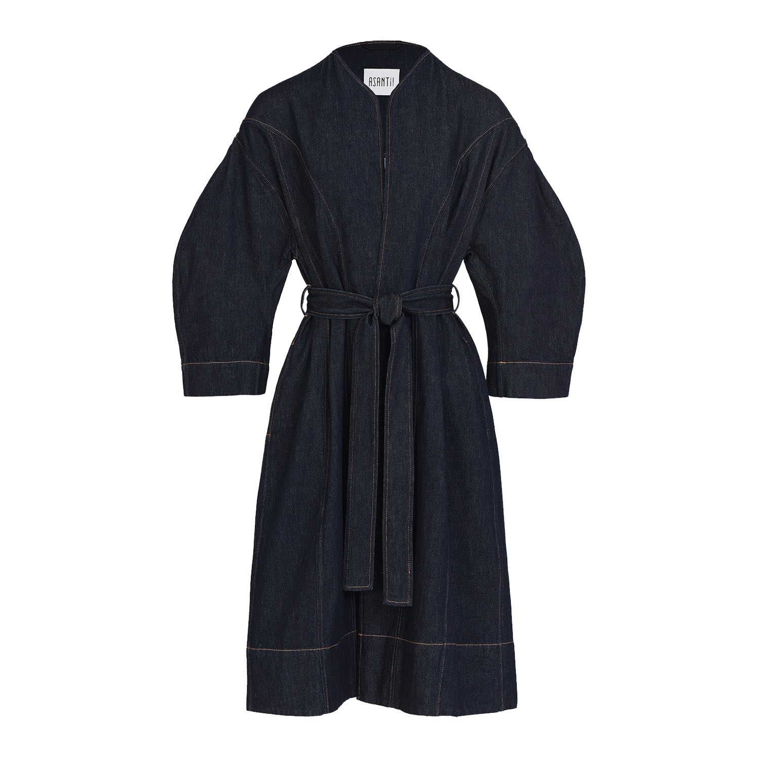 Women’s Blue Ohemaa Oversized Wrap Coat - Indigo Large Asantii