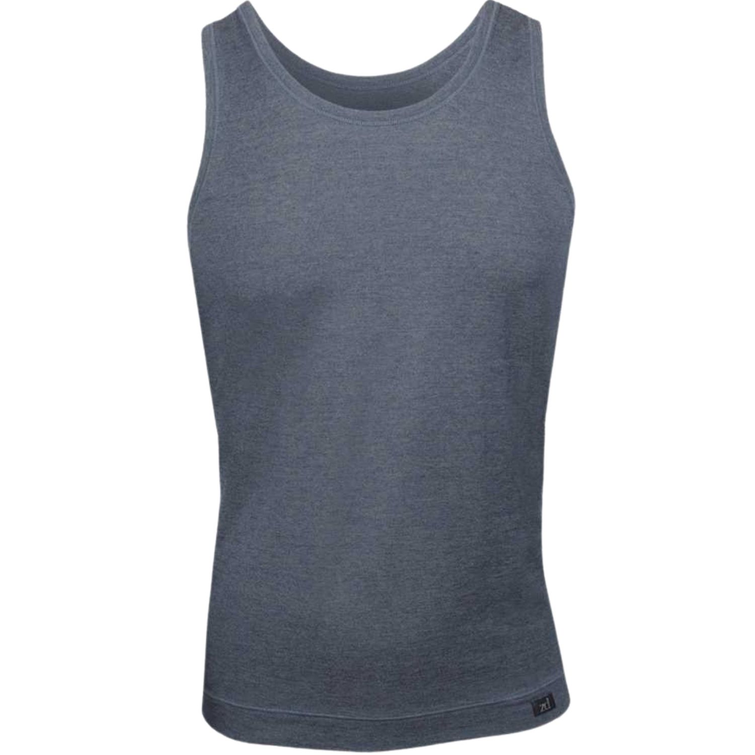 Zd Zero Defects Men's Grey Sport Tank Top - Premium Egyptian Cotton - Color Graphite In Grey