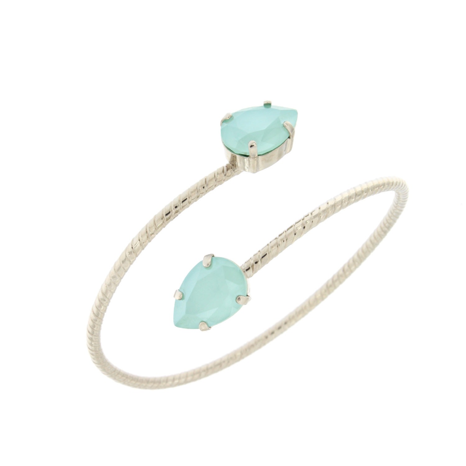 Women’s Double Drop Bracelet In Mint Green Rosaspina Firenze