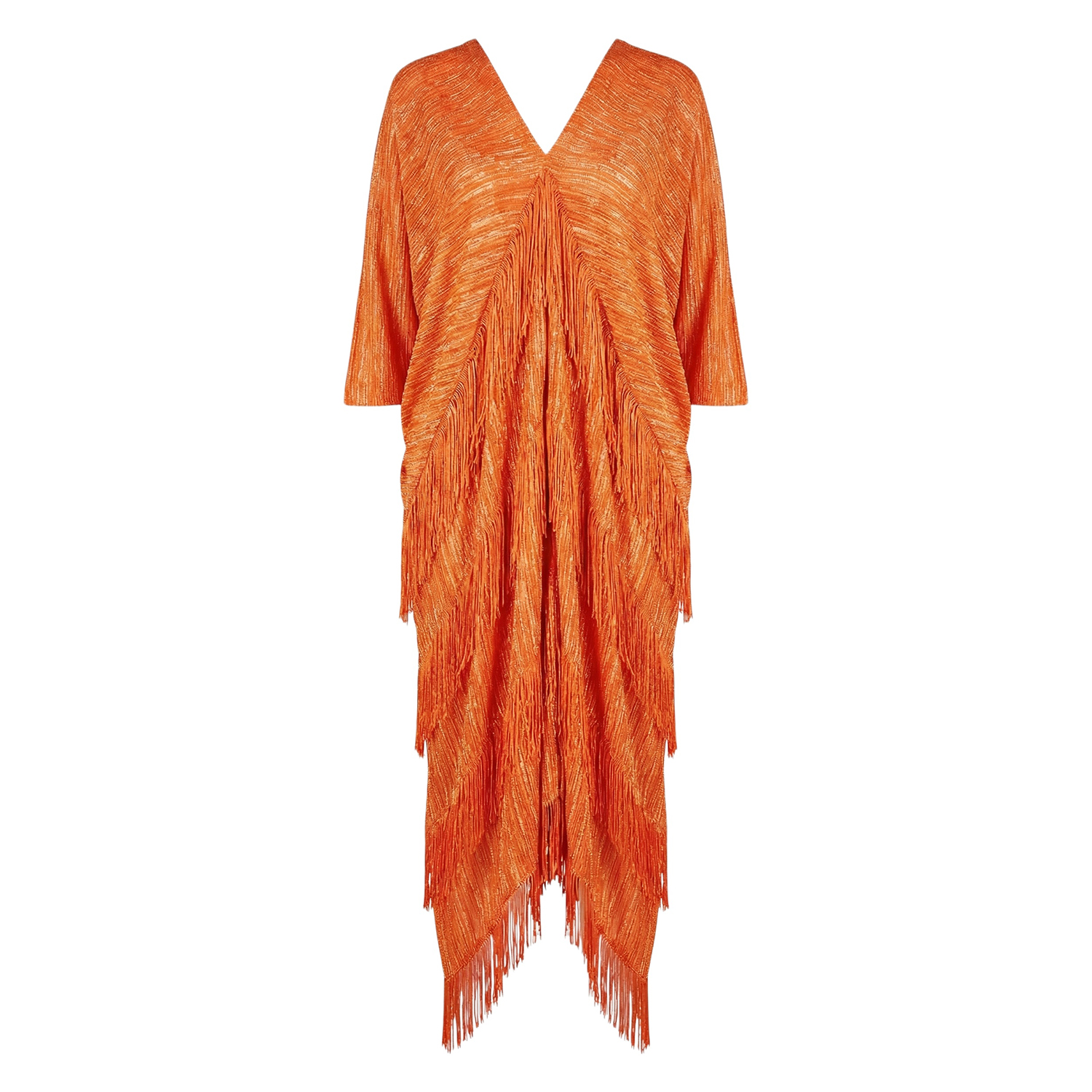 strapless open back dress Bailey Rust Fringe Dress main image 0
