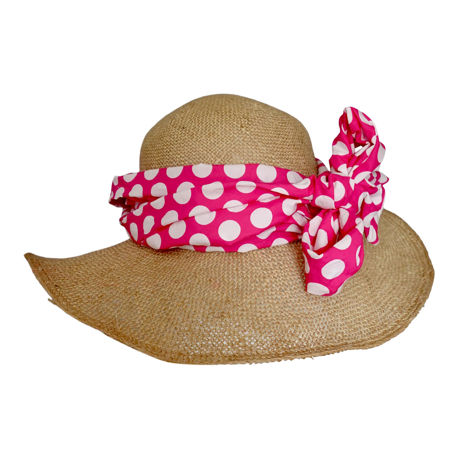 Romer Millinery Women's Neutrals / Green / Red Floppy Brim Hemp Rope Sun Hat With Multi Ties In Multi