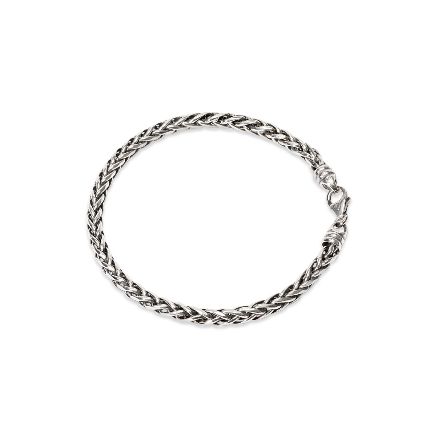 Loupn Men's Spiga Chain Bracelet - Silver In Metallic