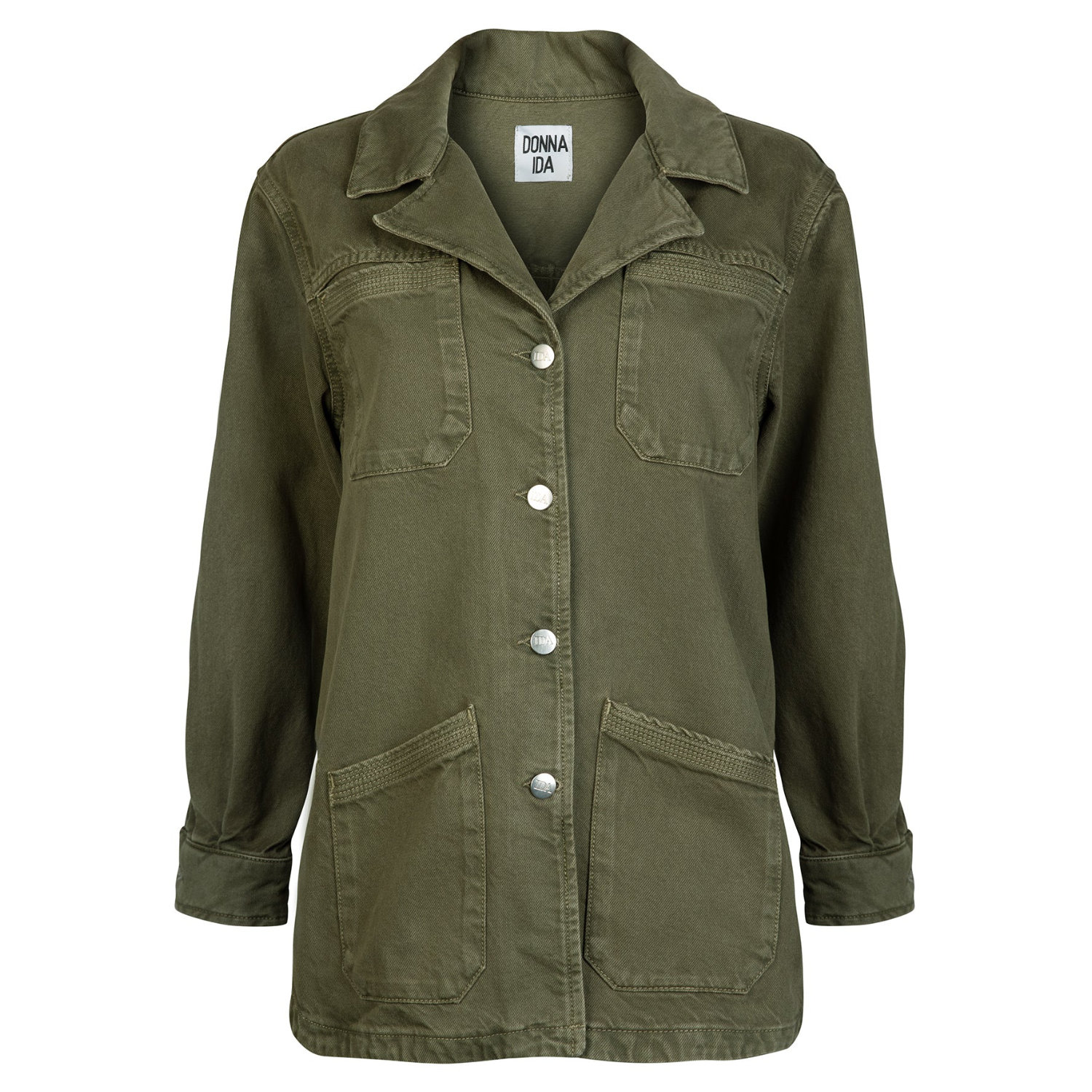 Donna Ida Women's Green Special Agent Venter The Relaxed Khaki Jacket - In The Field In Green