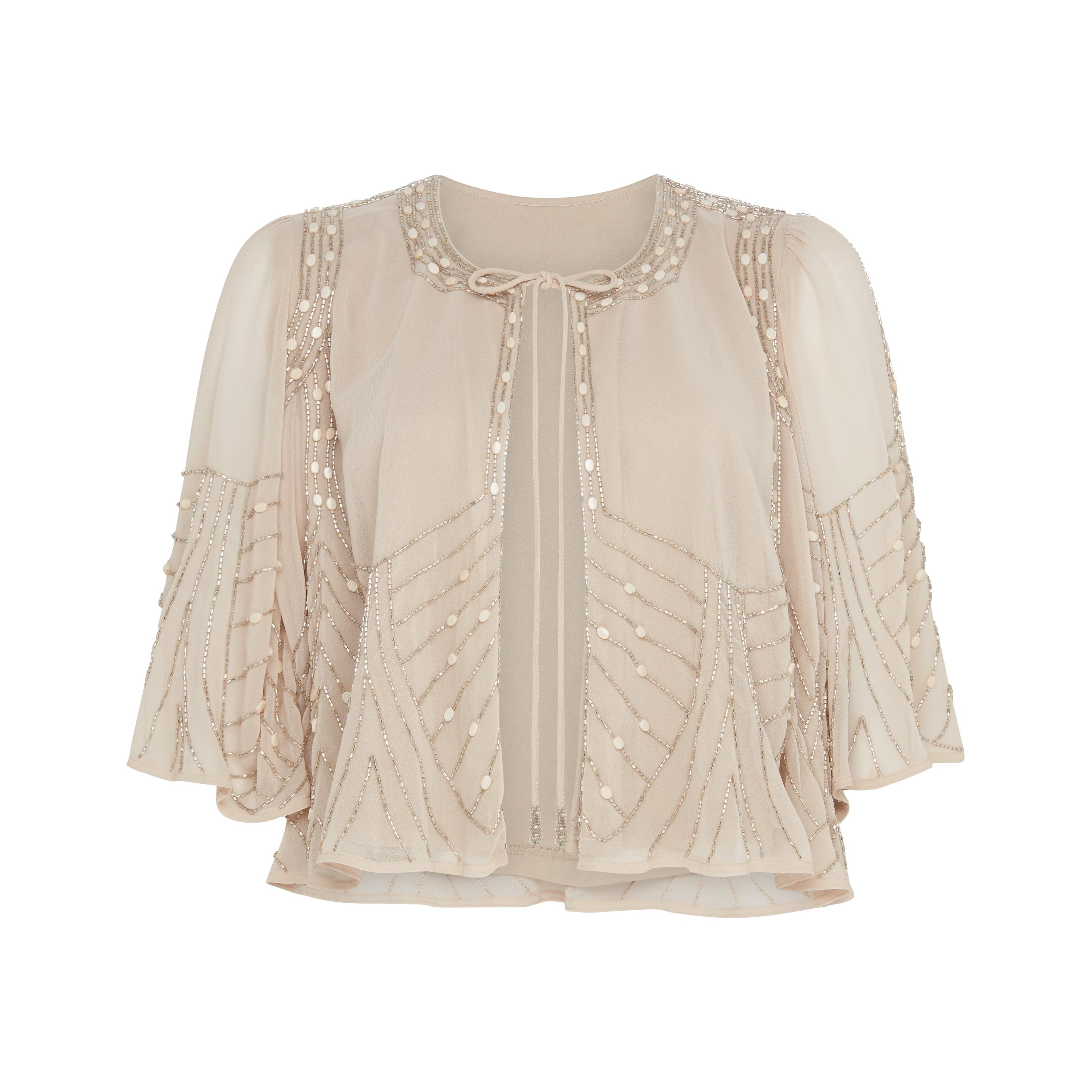 Rose & Nancy Women's White Anna Cape Top In White