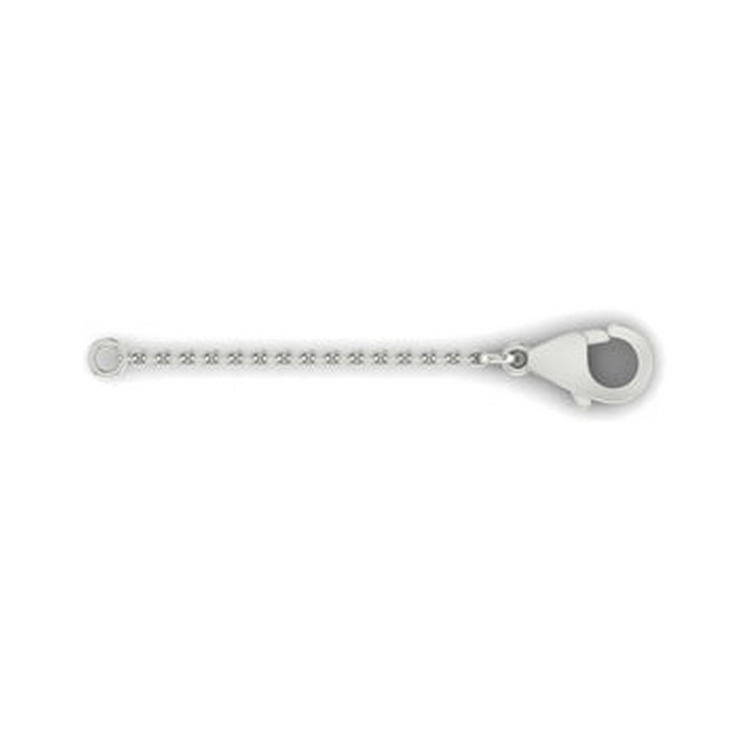 Cervin Blanc Women's White Gold Chain Extender One Inch In White