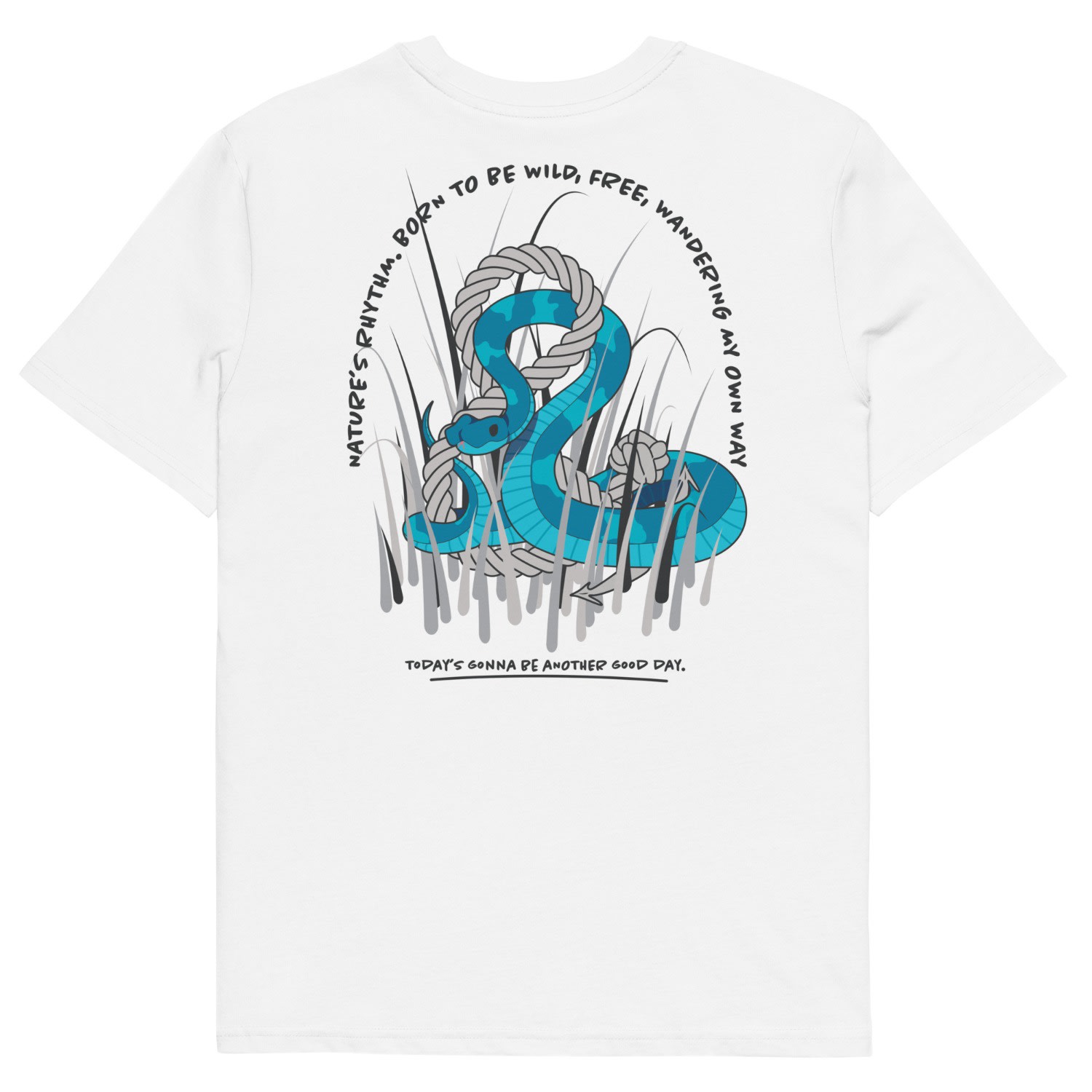 Anchor & Crew White Snake Another Good Day Organic Cotton T-shirt - Women In White
