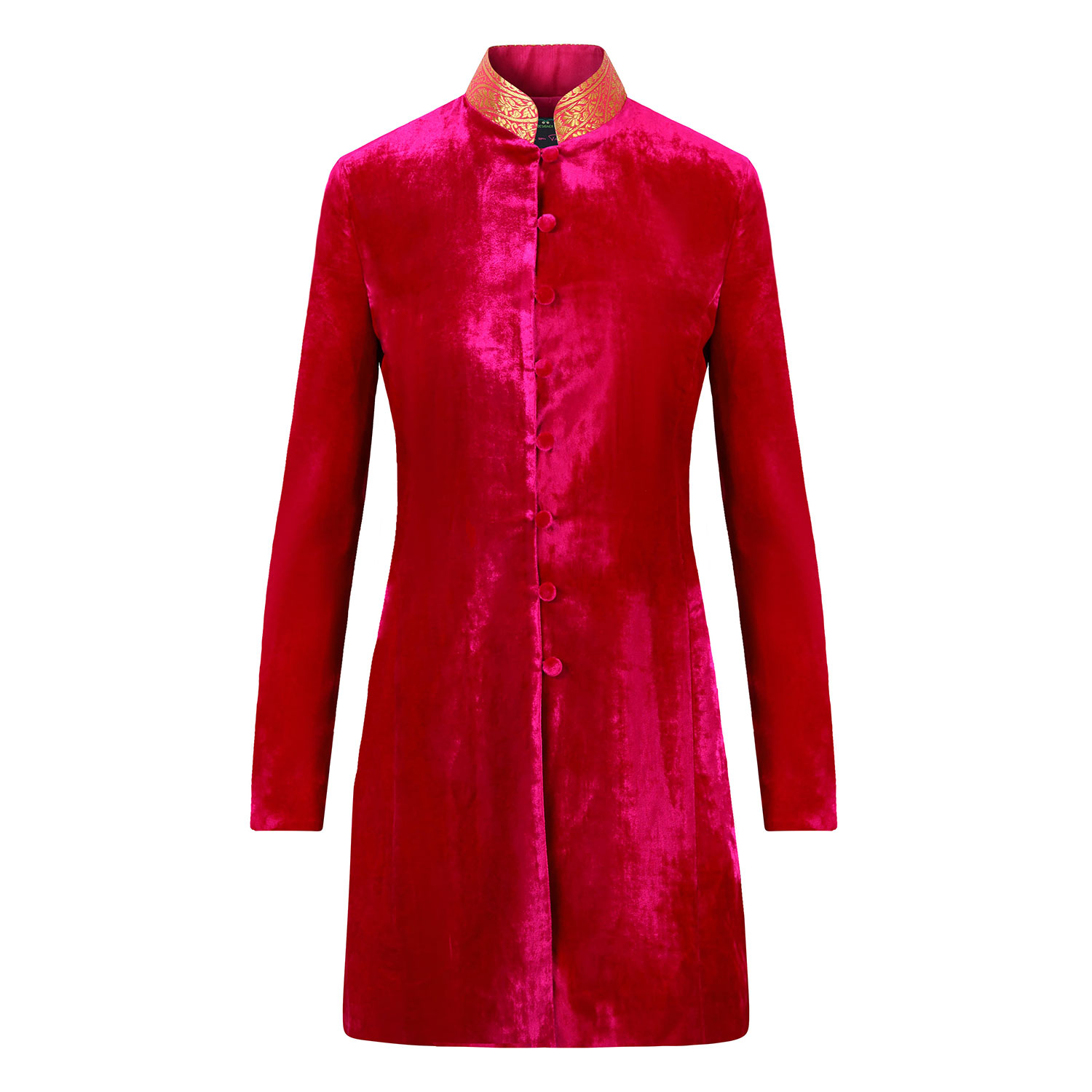 Women’s Pink / Purple Raspberry Regal Velvet Grace Jacket Medium Beatrice Von Tresckow