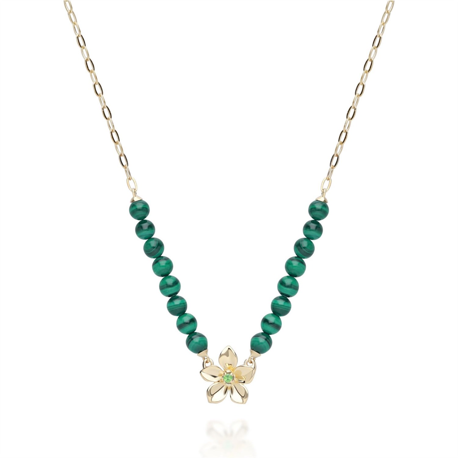 Women’s Ecfew - The Creator - Green Malachite & Tsavorite Necklace Gemondo