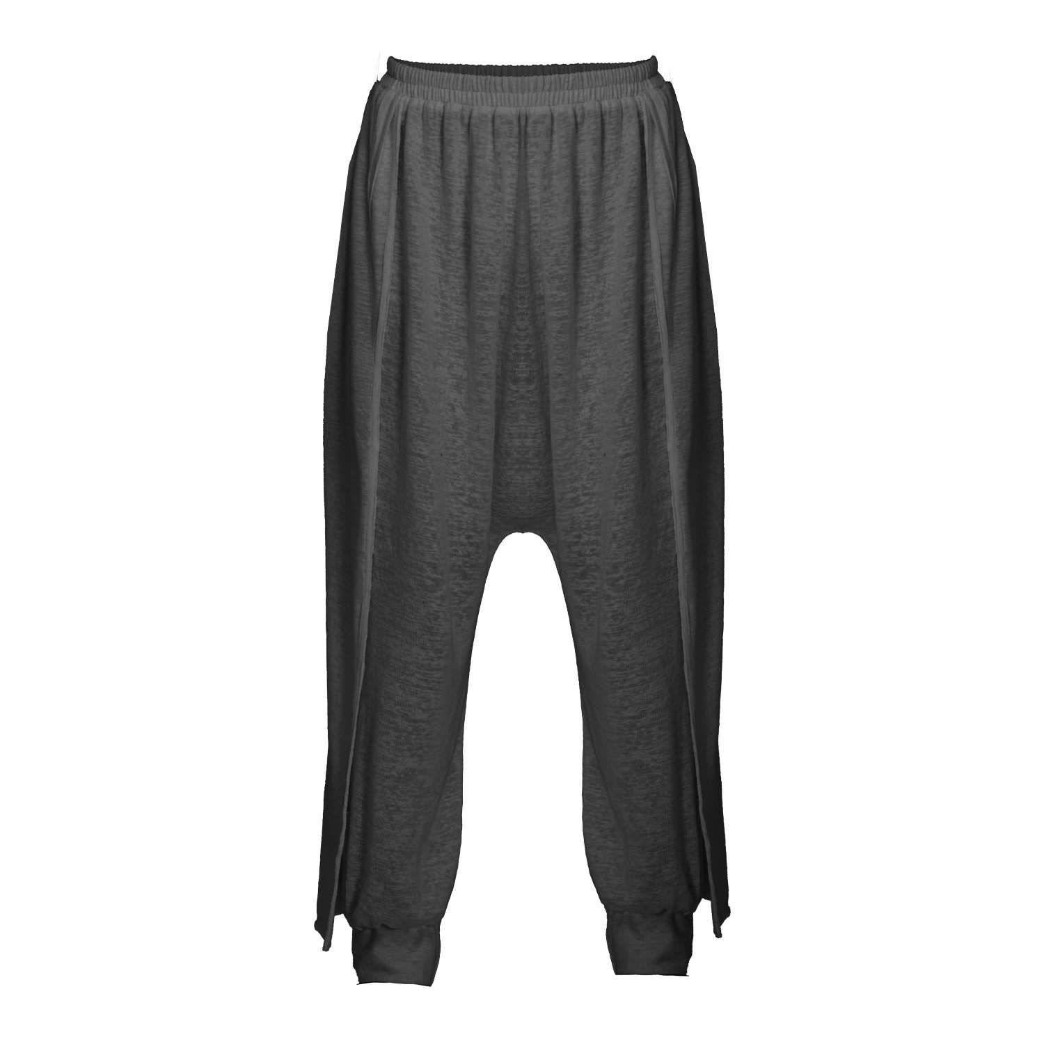Zhenabia Grey / Black Suhan Harem Pants Charcoal - Boho Men Salvar Pants In Multi