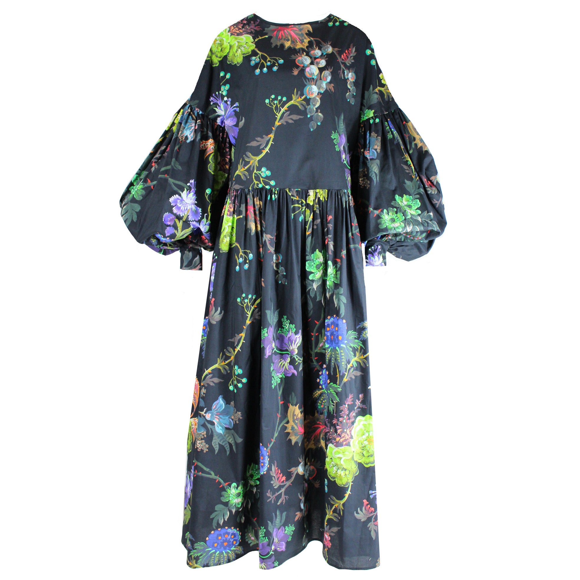 Women’s Dusk Dress In Witch Flower Print Small Klements