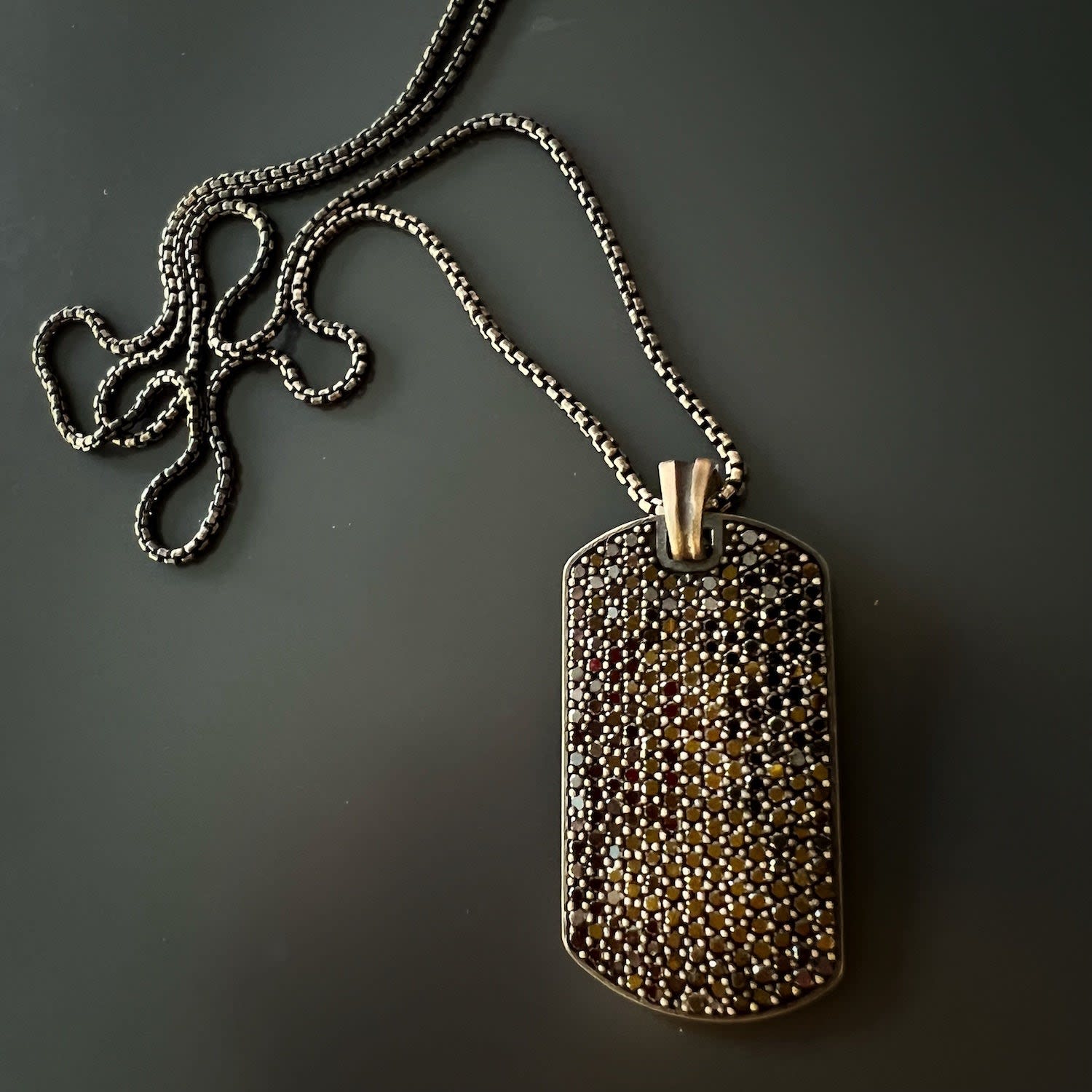 Diamonds in rhythm paw print necklace deals