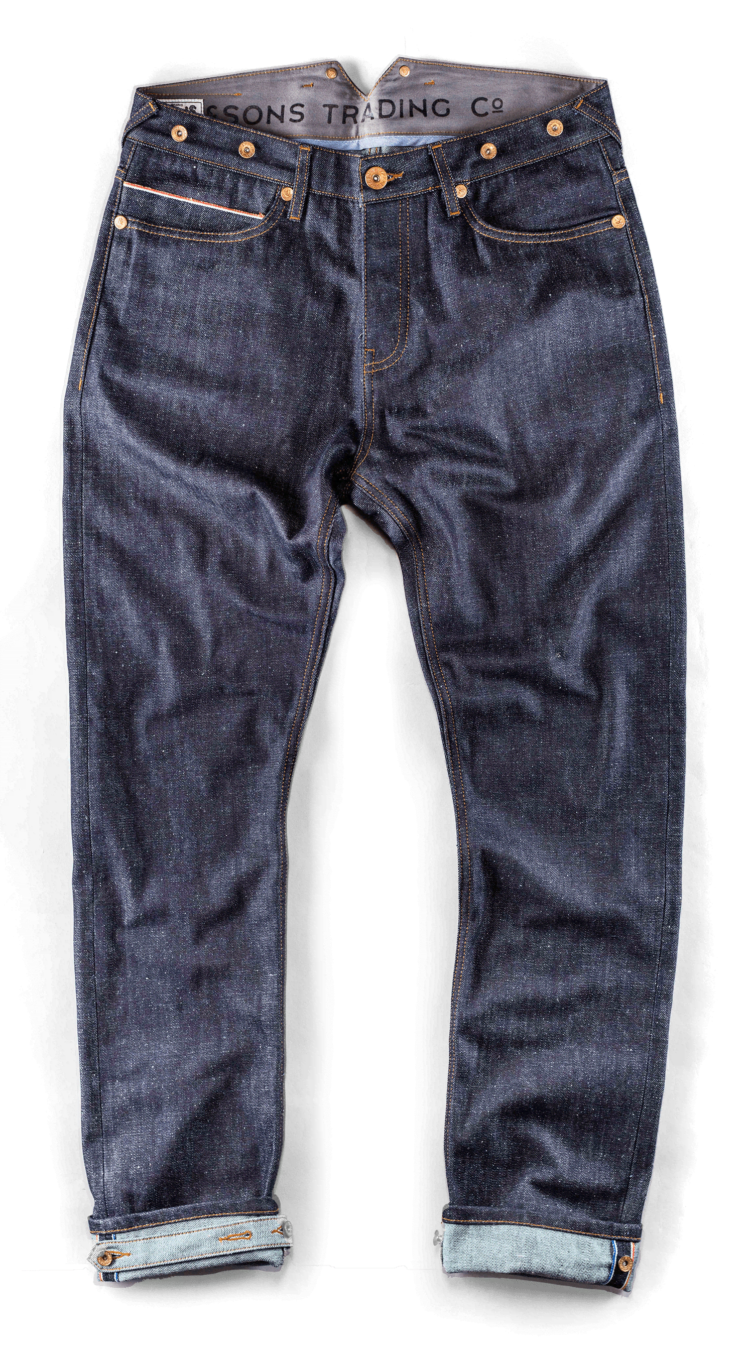 The Frontier 14Oz Selvedge Anti-Bac Raw Jeans | &SONS Trading Co | Wolf & Badger