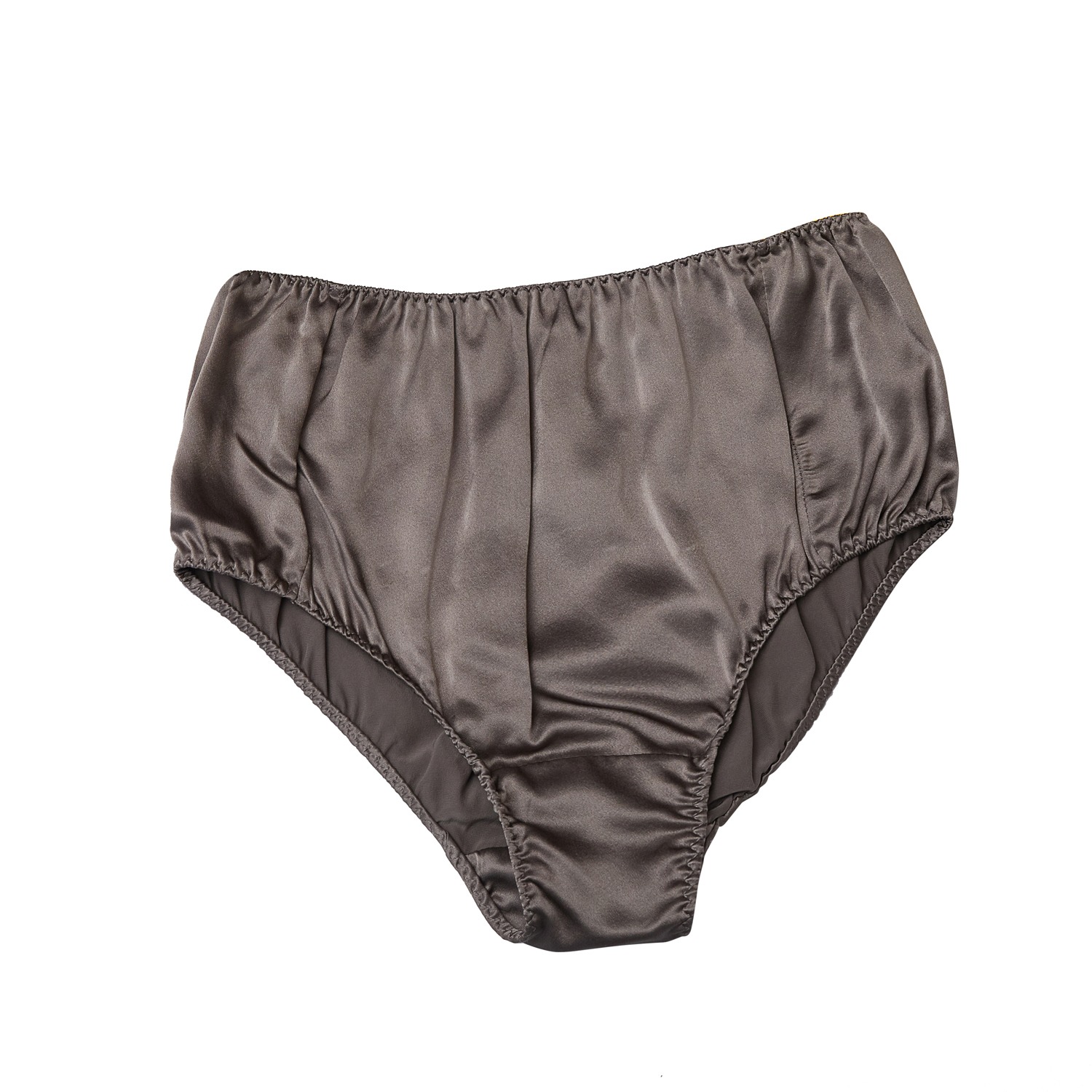 Pure Mulberry Silk French Cut Panties | High Waist In Taupe by Soft Strokes  Silk