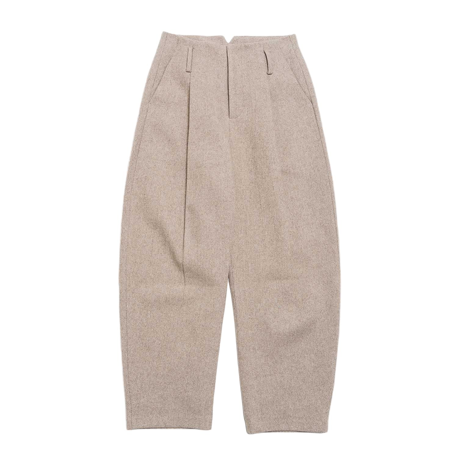 Mute By Jl Women's Neutrals August Structured Wool Trousers Beige In Sand
