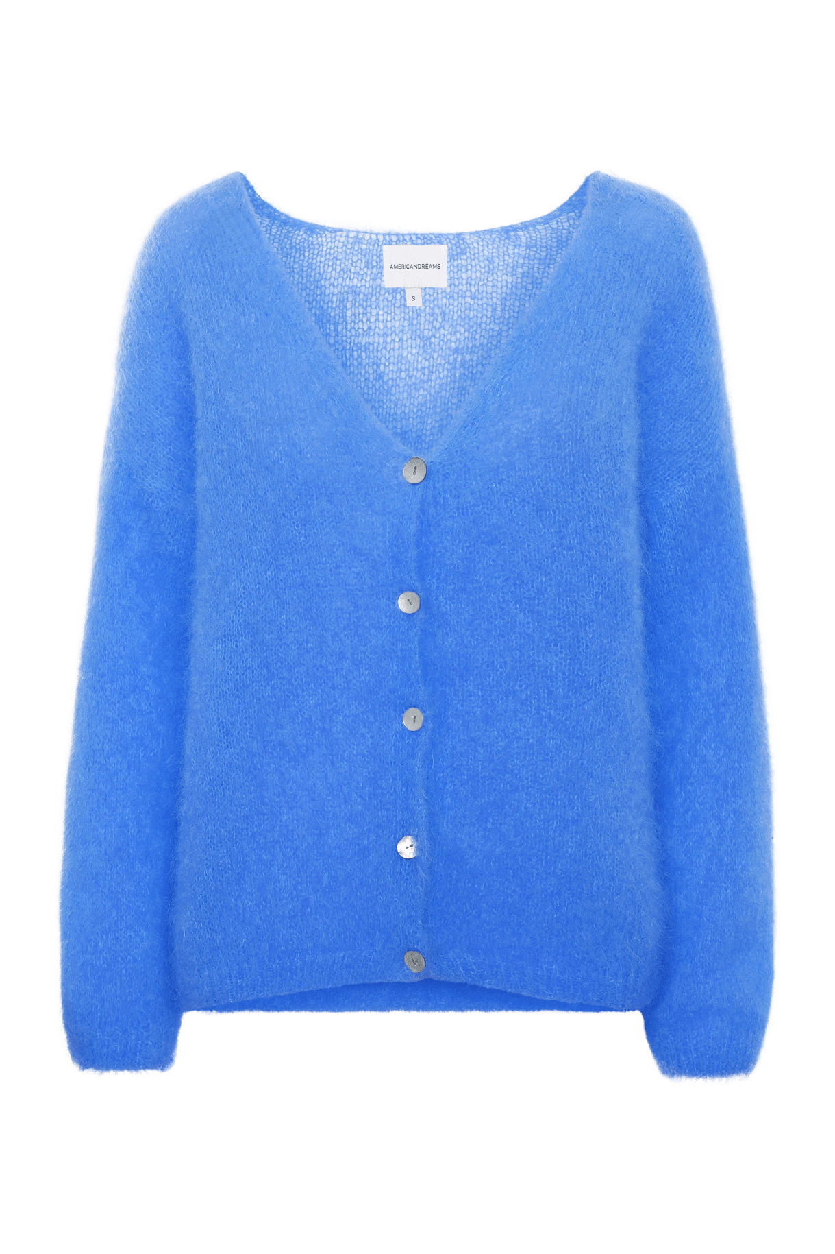 Americandreams Women's Cornelia Ls Cardigan Sky Blue