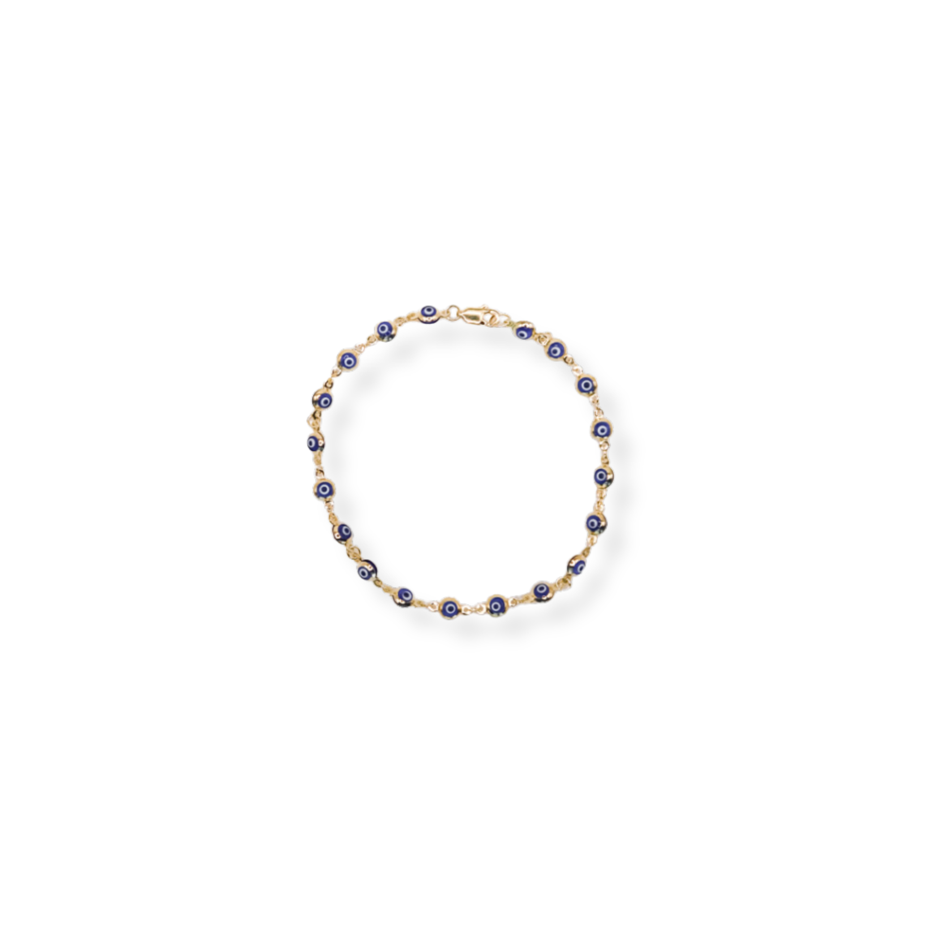 Men’s Gold / Blue Evil Eye Bracelet Daniela Janette