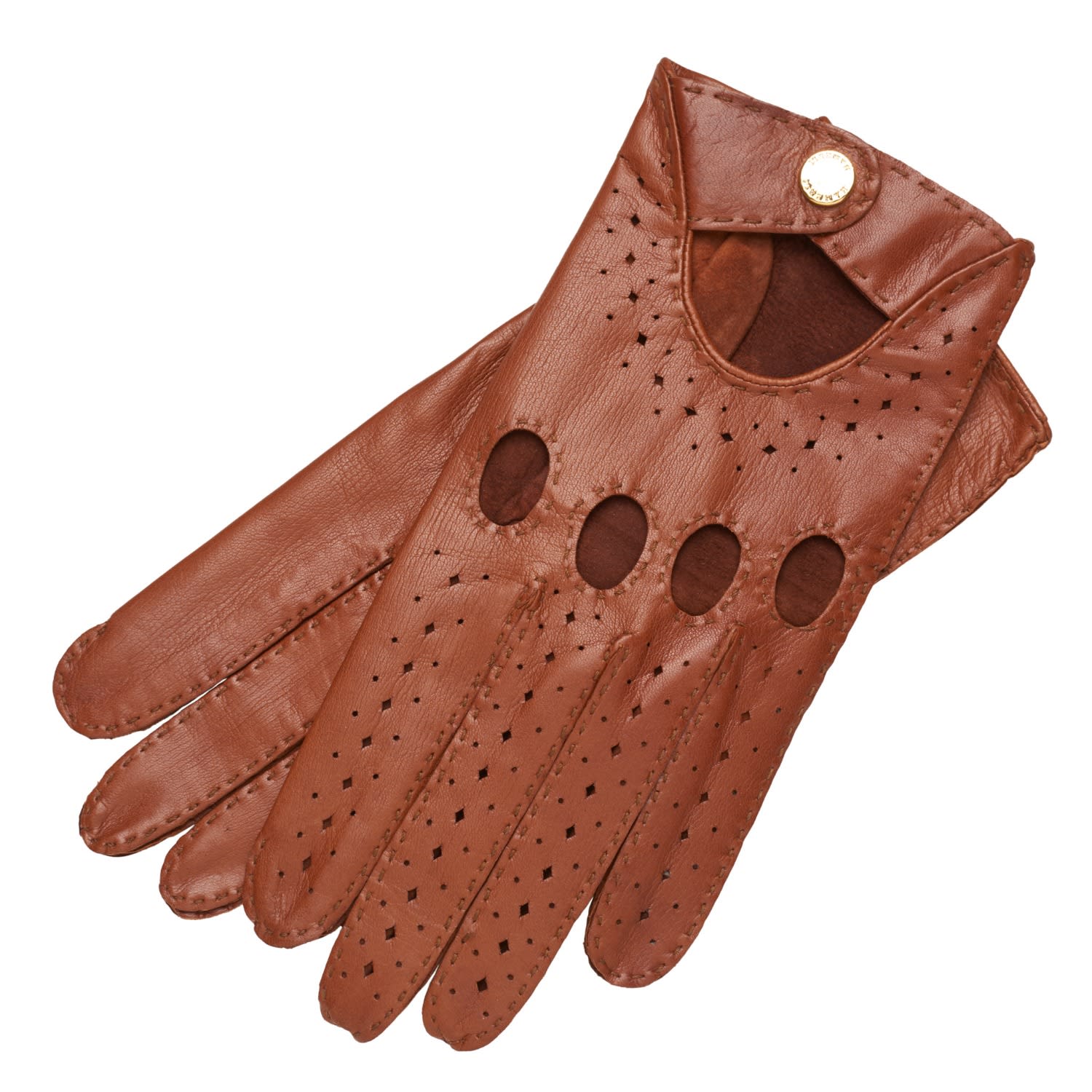 1861 Glove Manufactory Men's Brown Hamerli Philippe Tabacco Driving Gloves In Brown