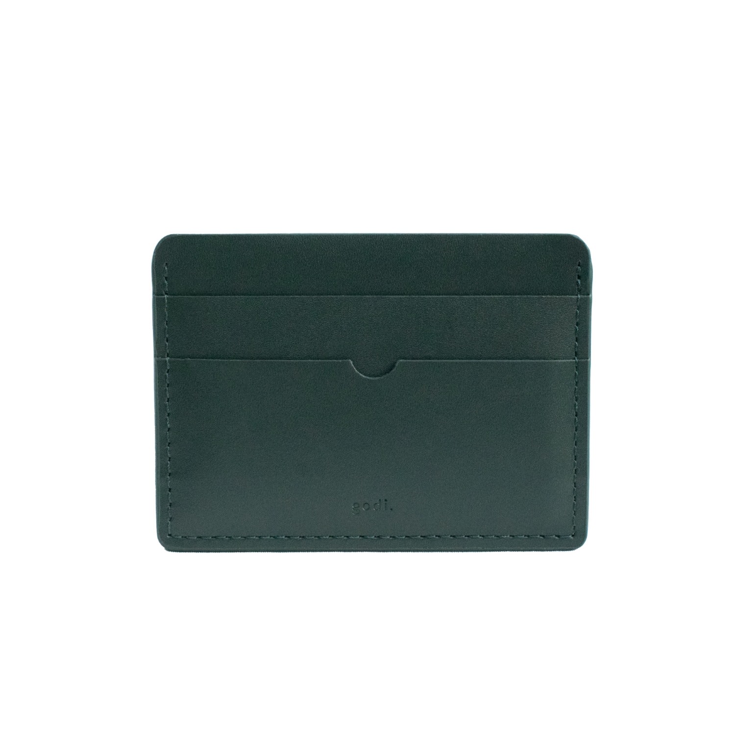 Godi. Men's Green / Black Handmade Leather Card Case - Dark Green In Multi