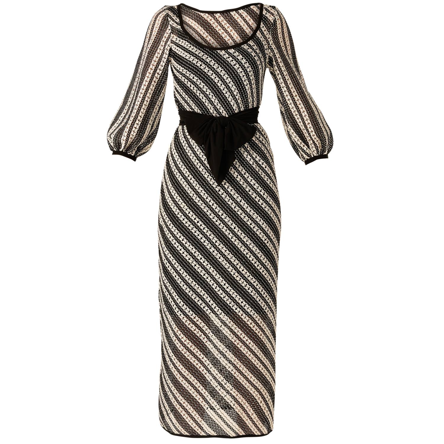 Sacha Drake Women's Neutrals Lattice Bridge Dress In Black/white