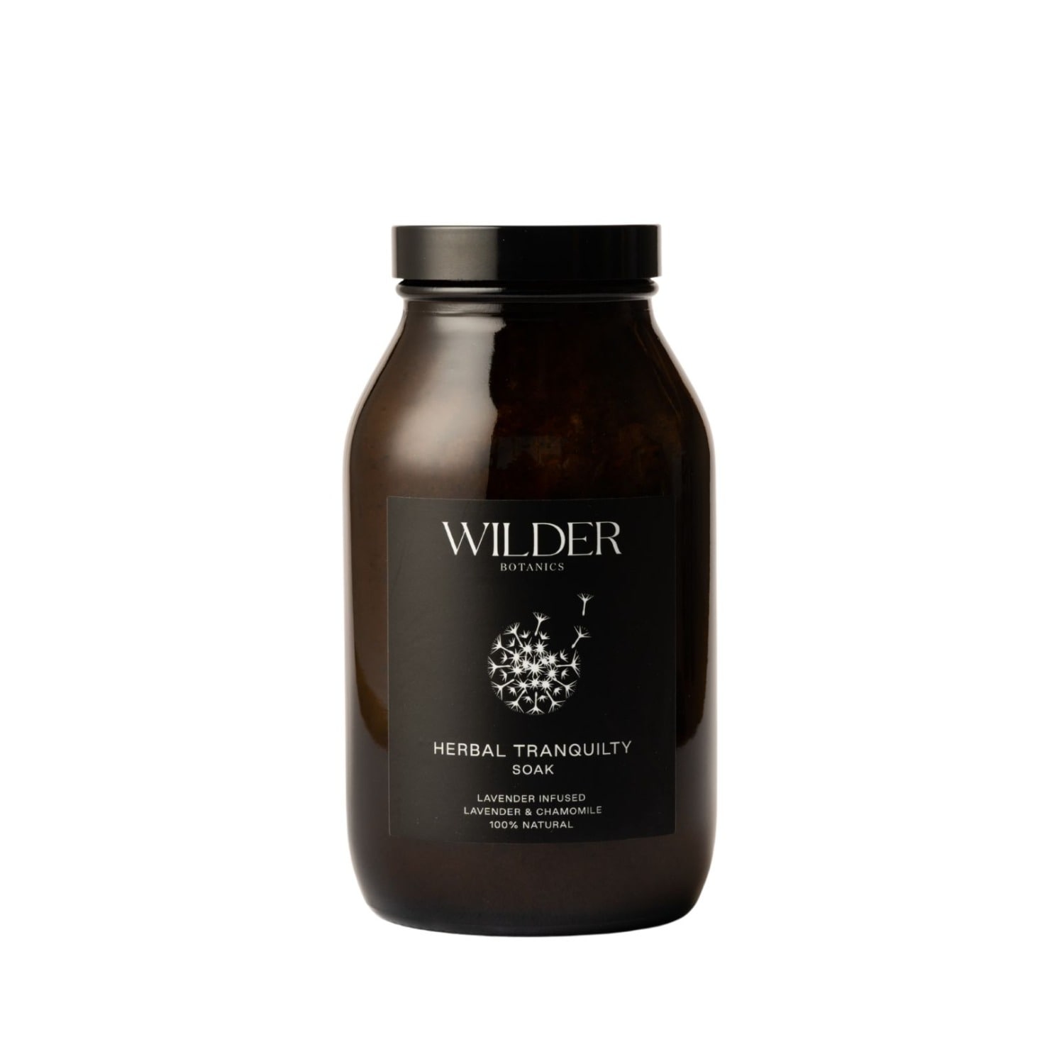 Wilder Botanics Black Herbal Tranquility Soak In Black