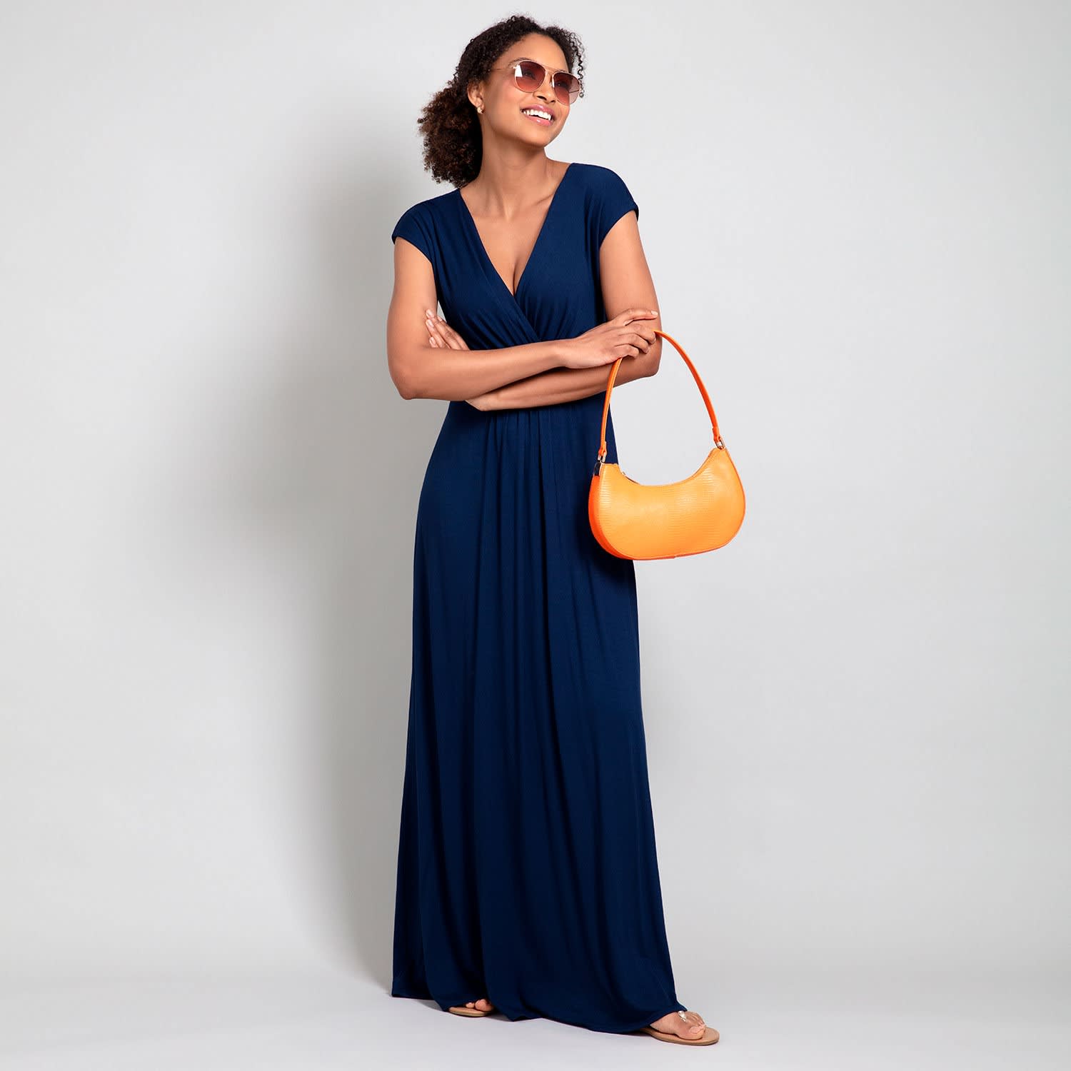 Alie Street London エレガント美シルエット Sophia Maxi ドレス Sophia Maxi Dress Petite (Fuchsia Florals) - Evening Dresses