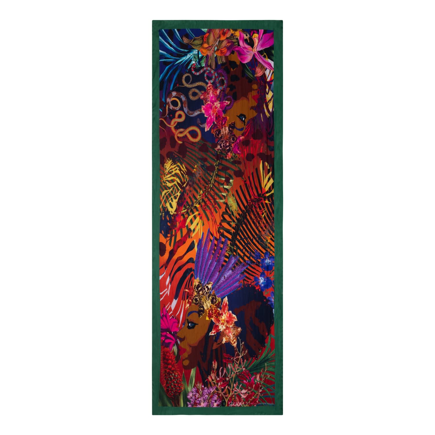 hand printed silk scarves